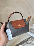 LongChamp Crossbody Bag with Strap - Grey (WITH BRAND LOGO)