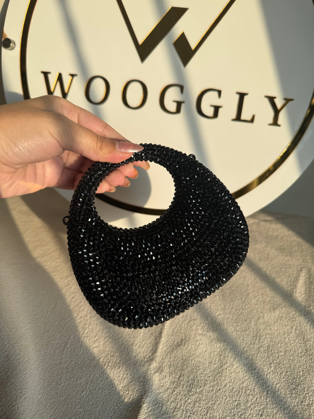 Viral Swarovski Clutch - Mini Black