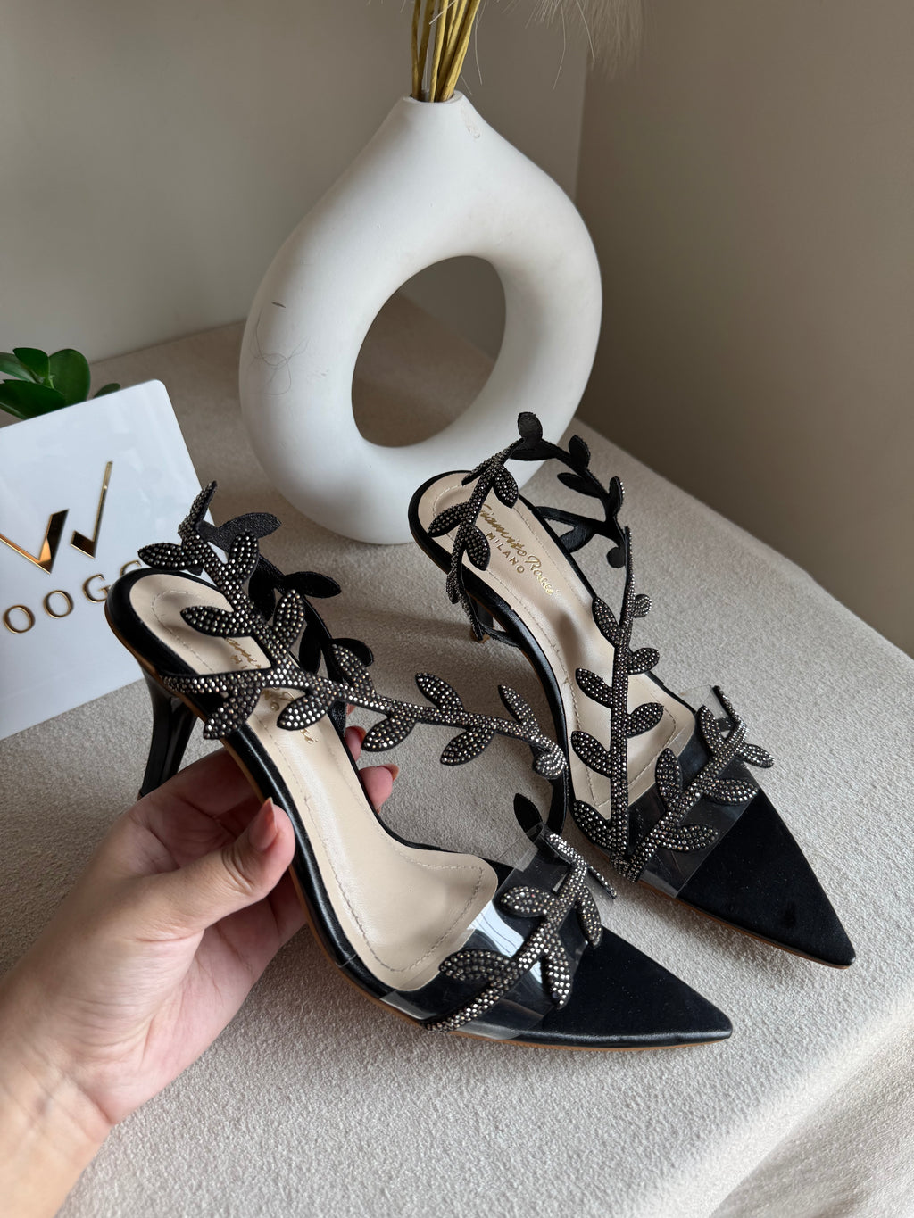 Gianvitto Rossi Heels Glitter Black