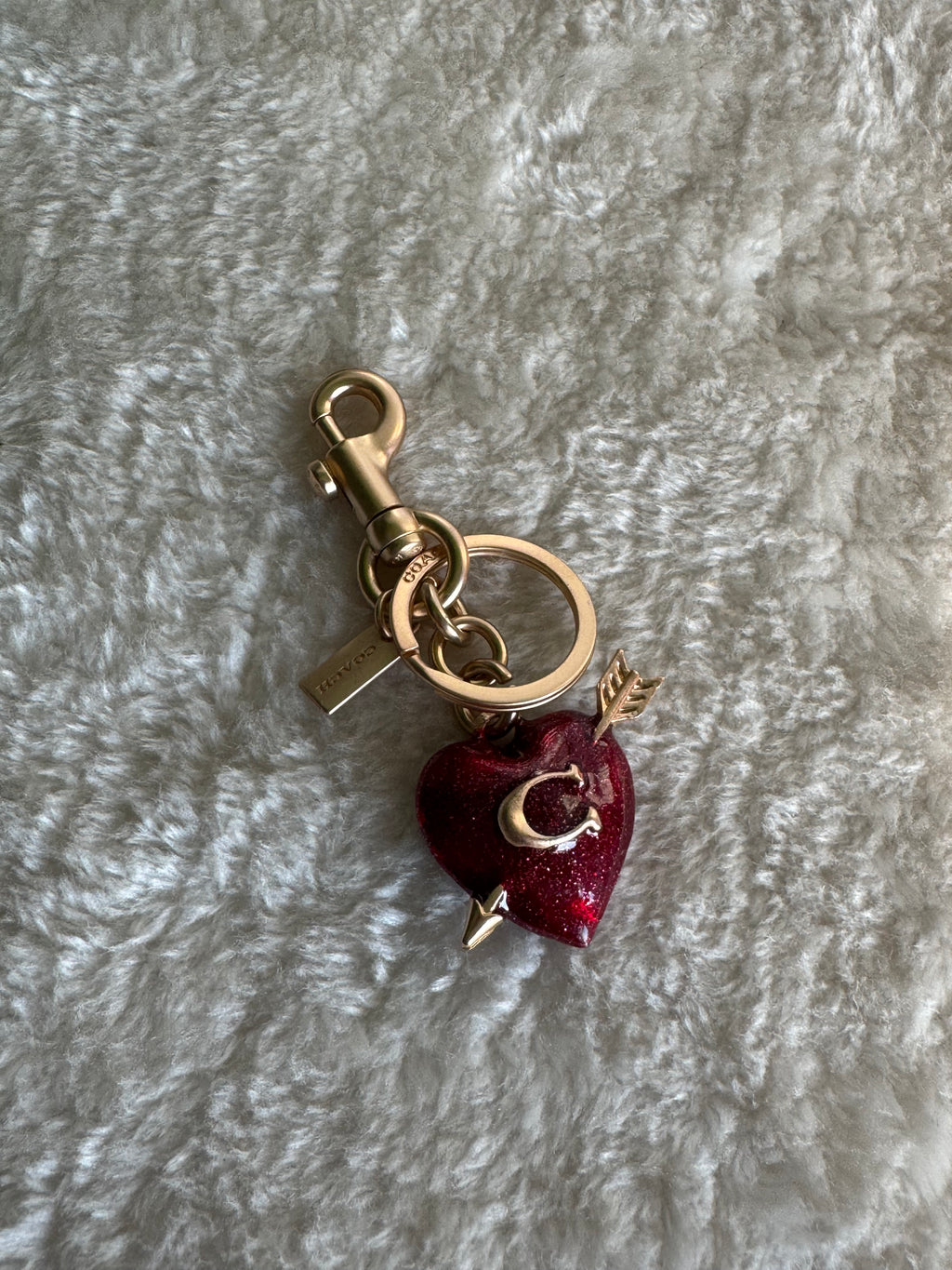 PREMIUM Coach Cupid Heart Bag Charm