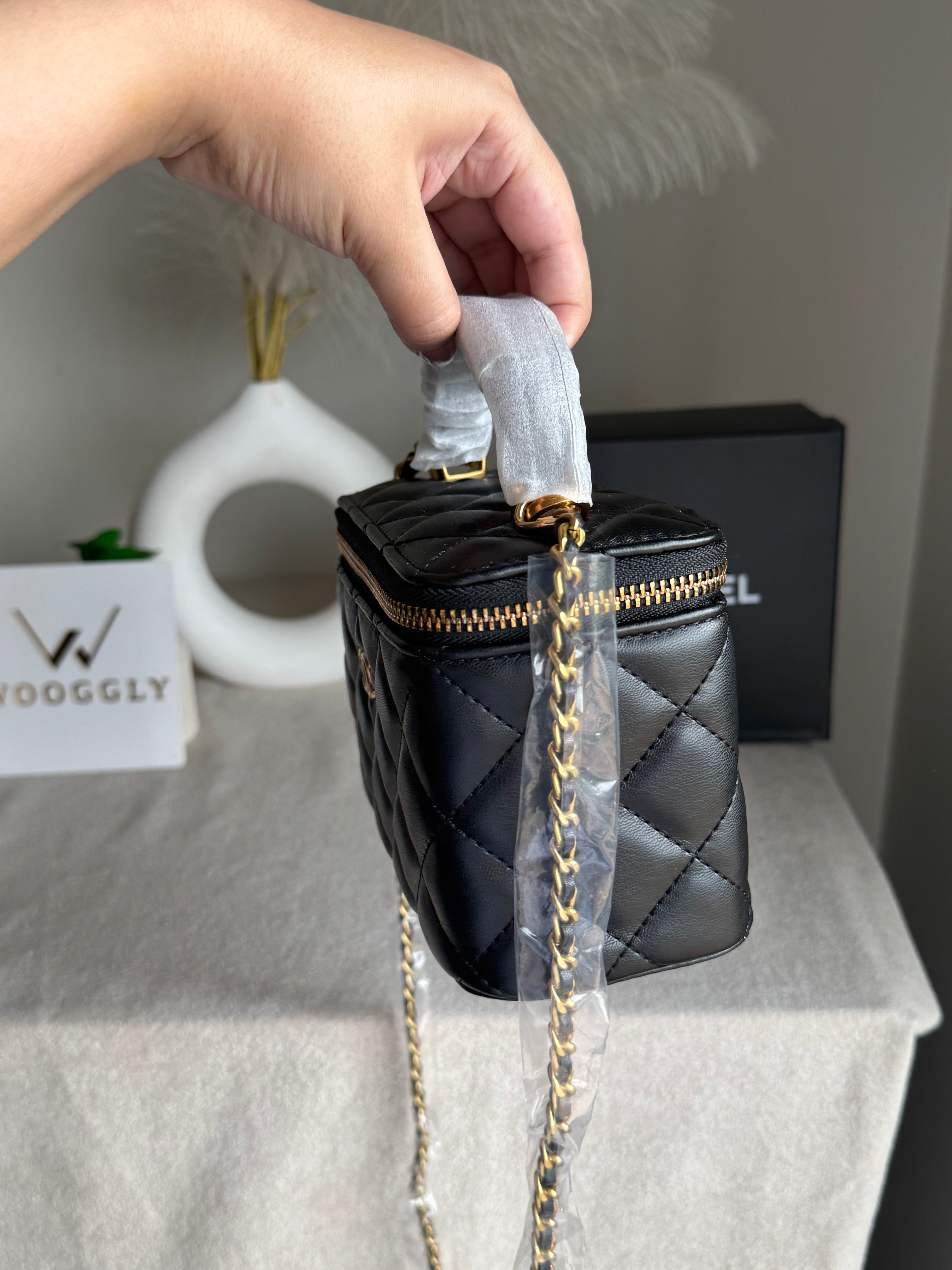 CH Mini Box Bag - Black