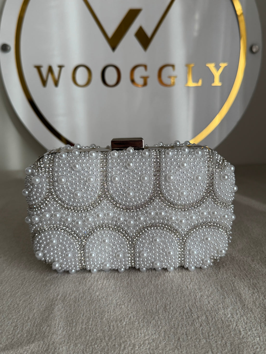 Moon Like Pearl Clutch