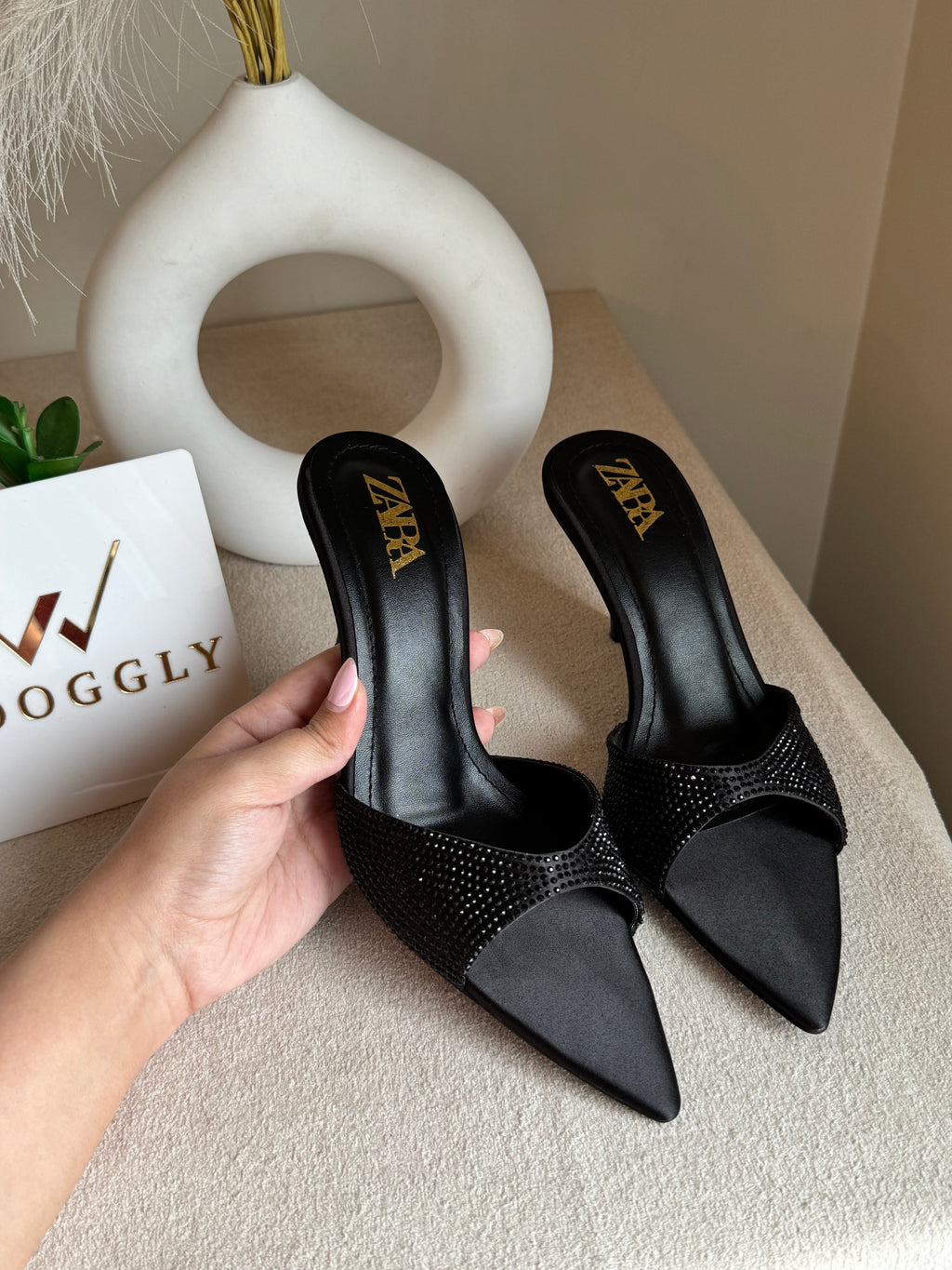 Bling Zara Heels - Black