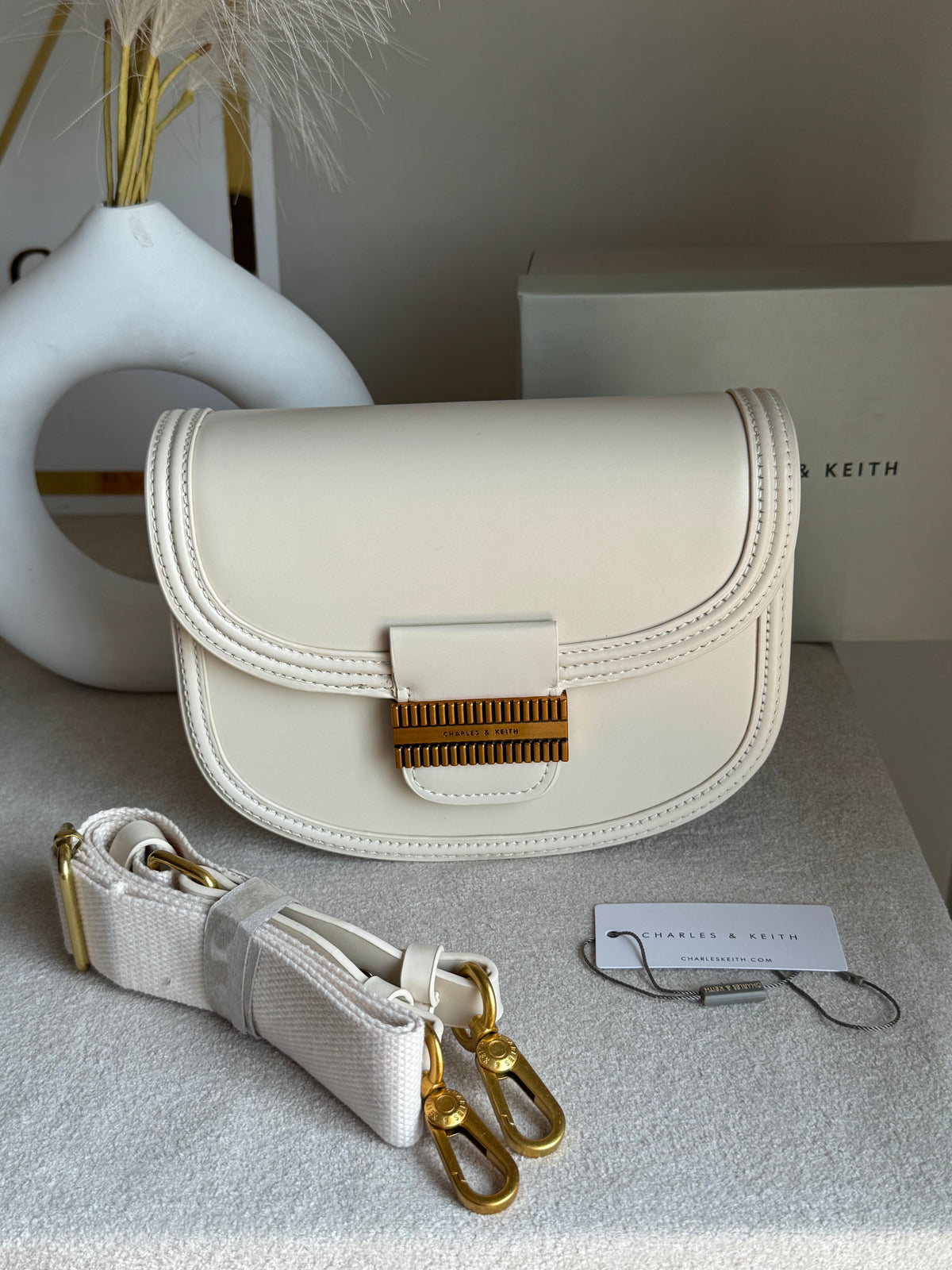 Premium C&K Mia Bag with PROPER PACKING Cream