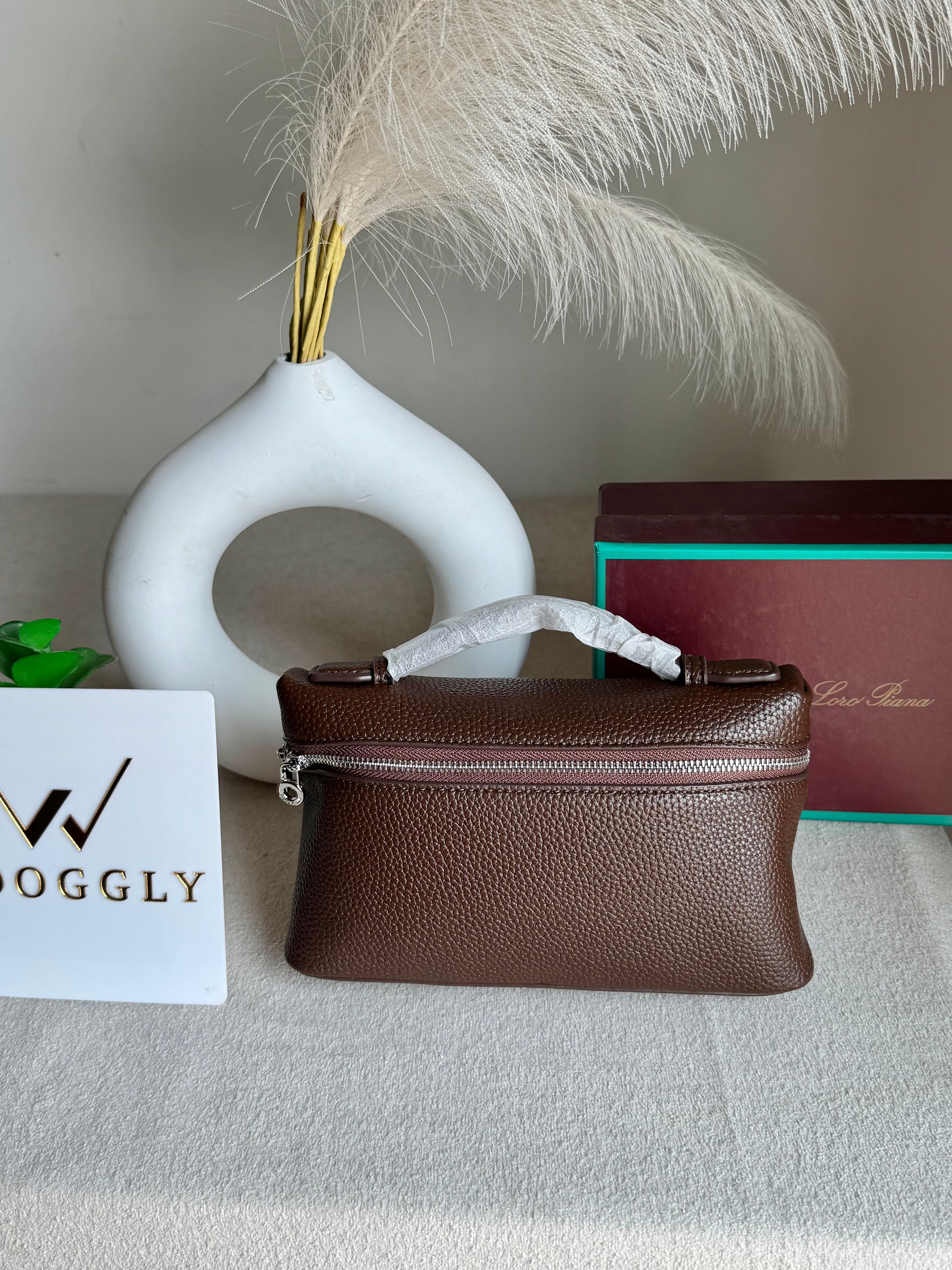 Loro Piana Premium Signature Bag - Burgandy