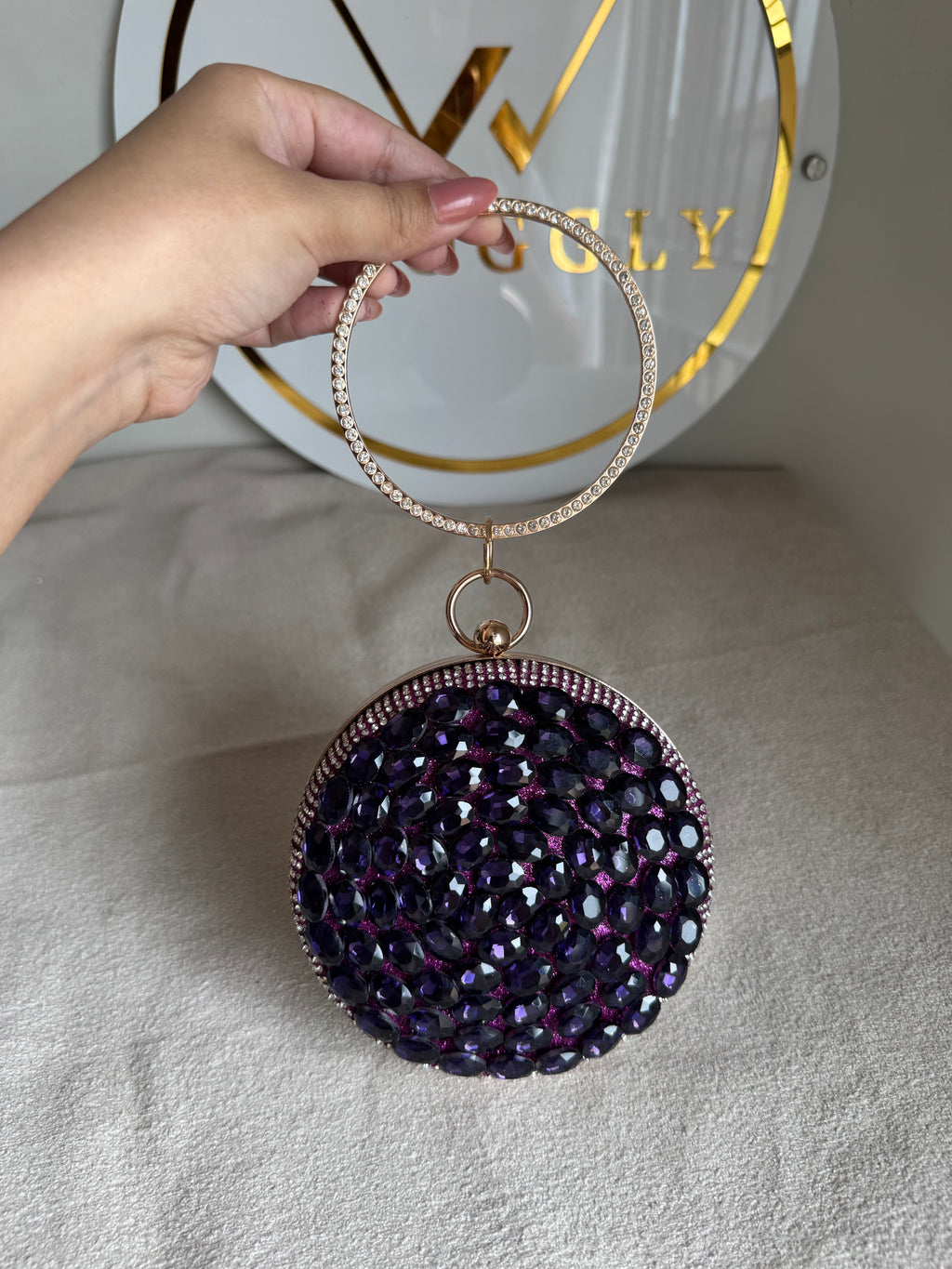 Sugar Plum Clutch - Magenta
