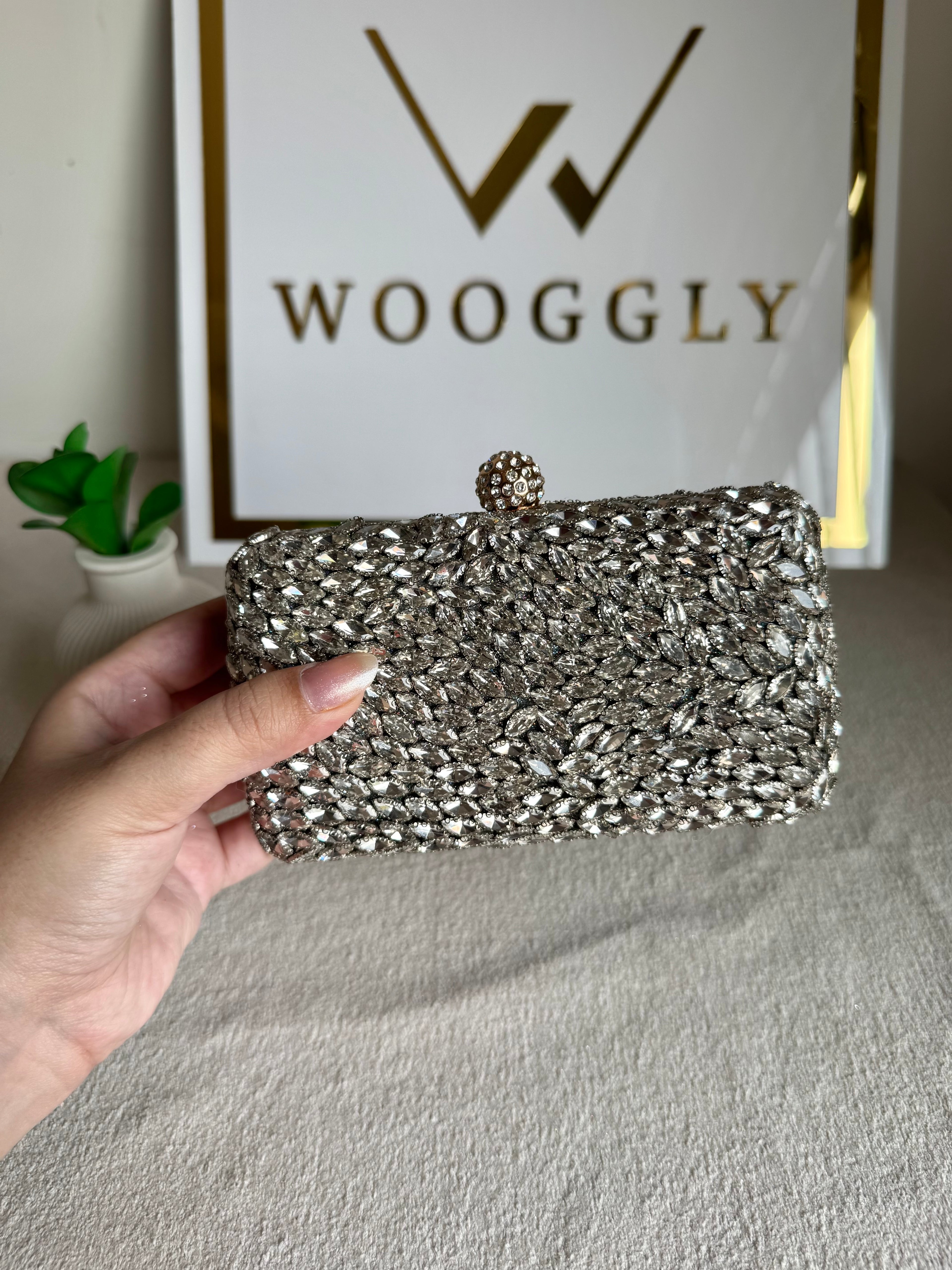 Alyzeh Clutch (Silver)