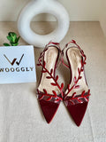 Gianvitto Rossi Heels Maroon