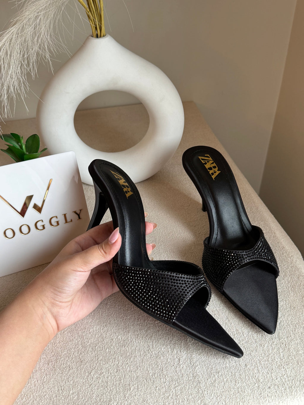 Bling Zara Heels - Black