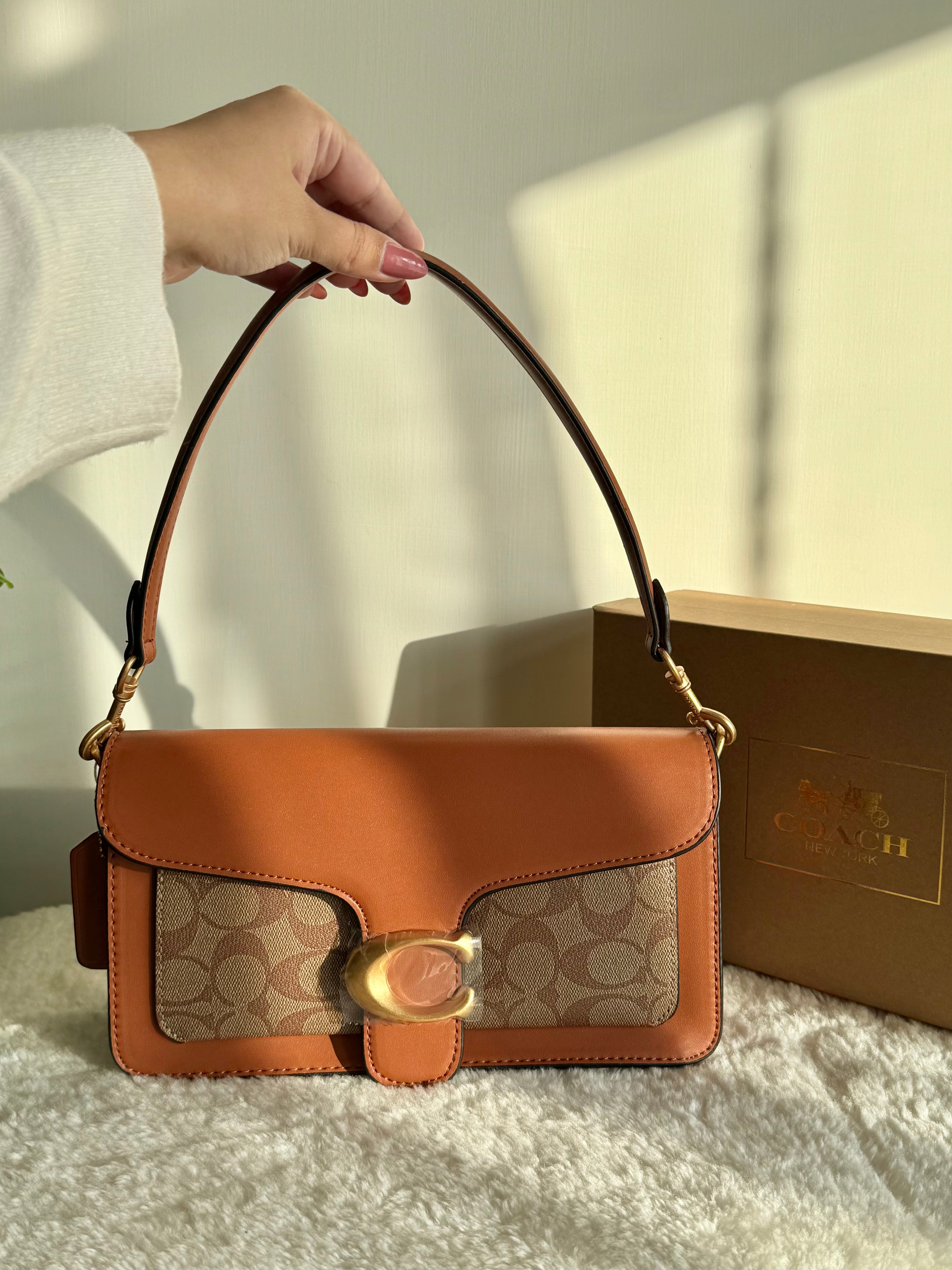 COACH TABBY PREMIUM (Apricot Brown) - BOX PACKING