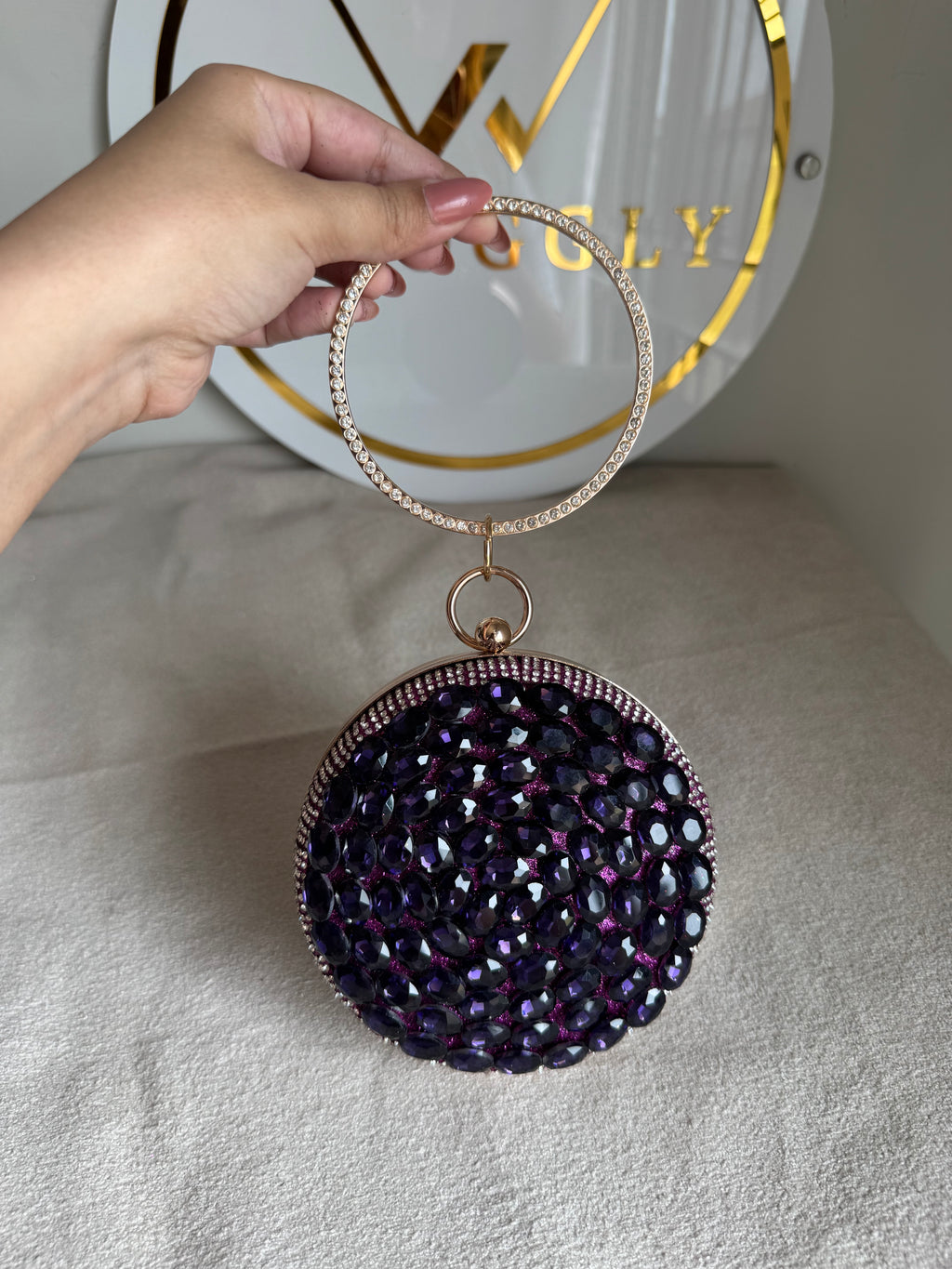 Sugar Plum Clutch - Magenta