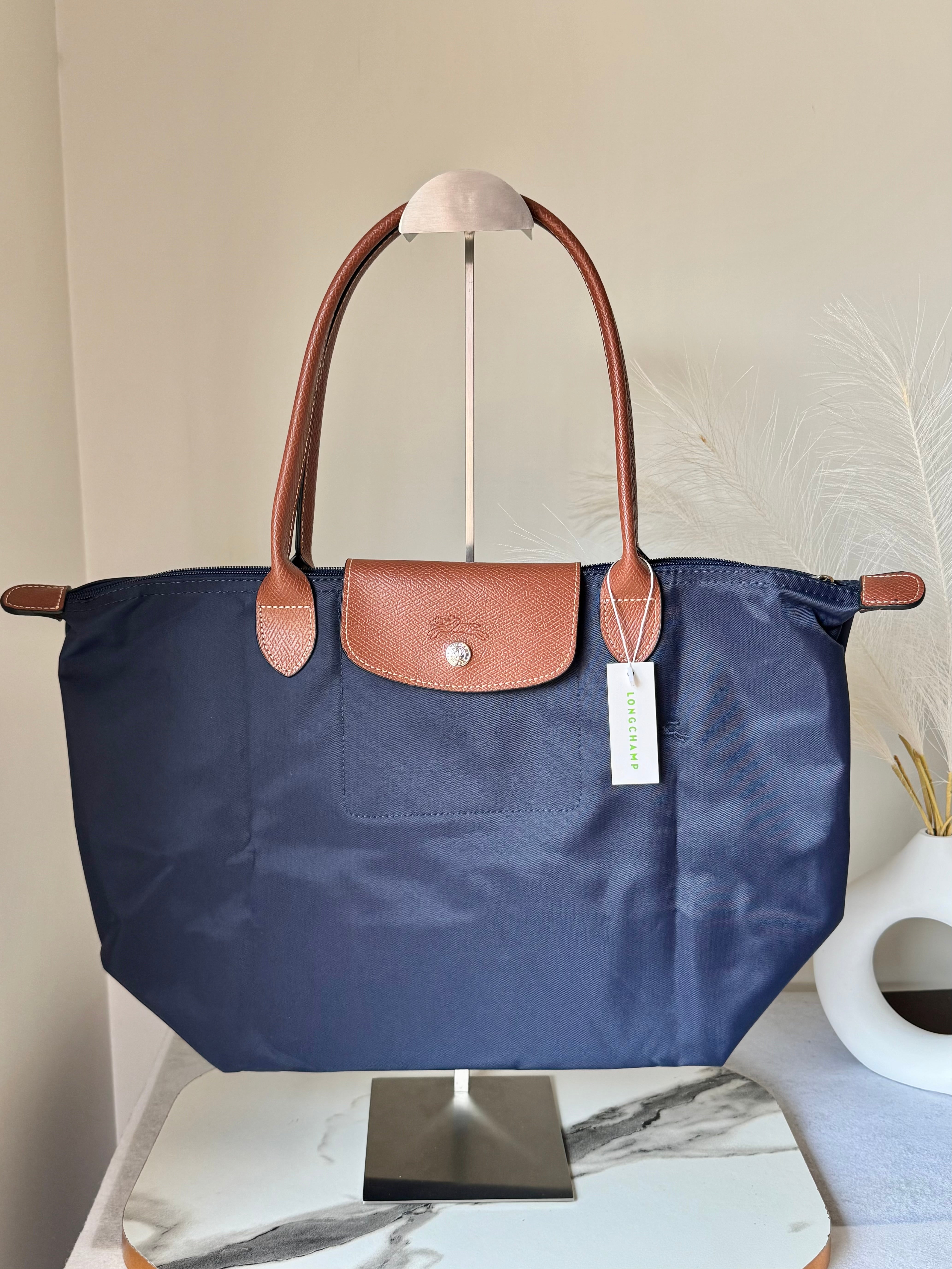 Longchamp Tote LARGE - Blue (WITH BRAND LOGO)
