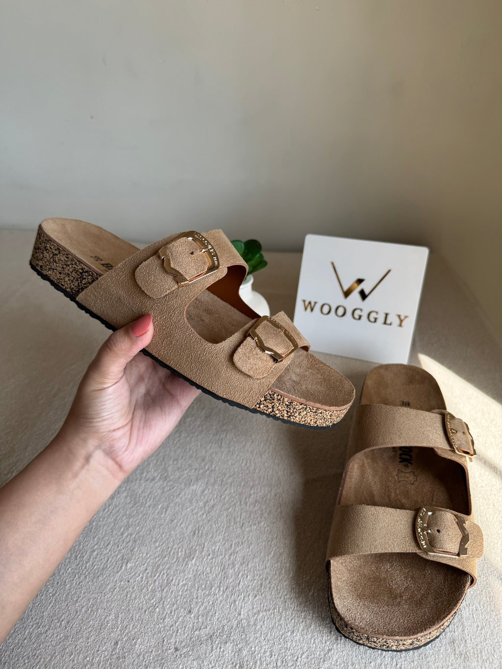 Viral Birkenstock Comfy Sandals - Suede Beige