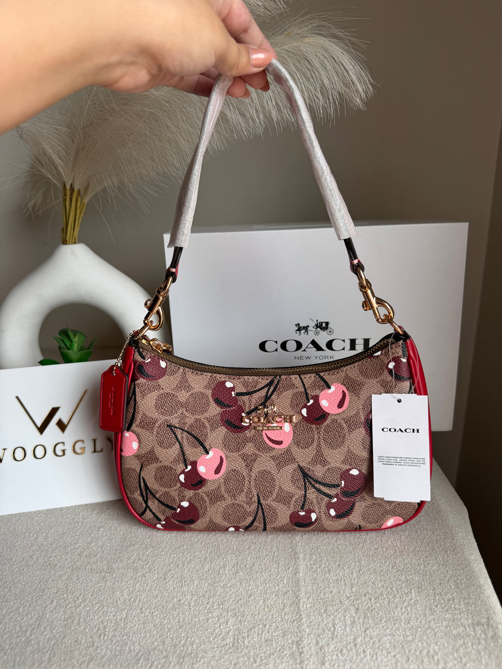 COACH TERI PREMIUM (Maroon with Cherries) - MAGNETIC BOX PACKING