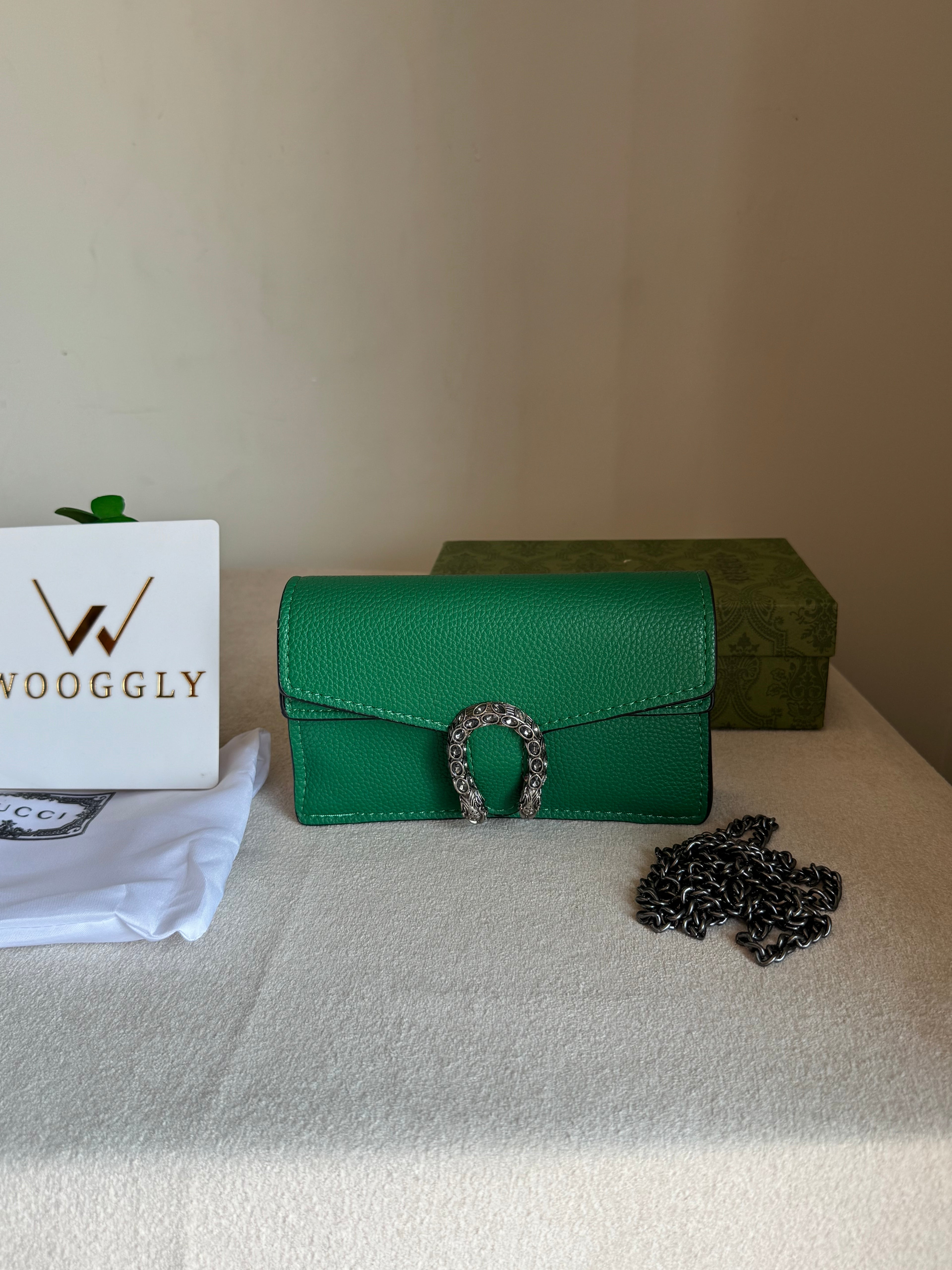 Viral Mini Gucci Bag Green - Box Packing