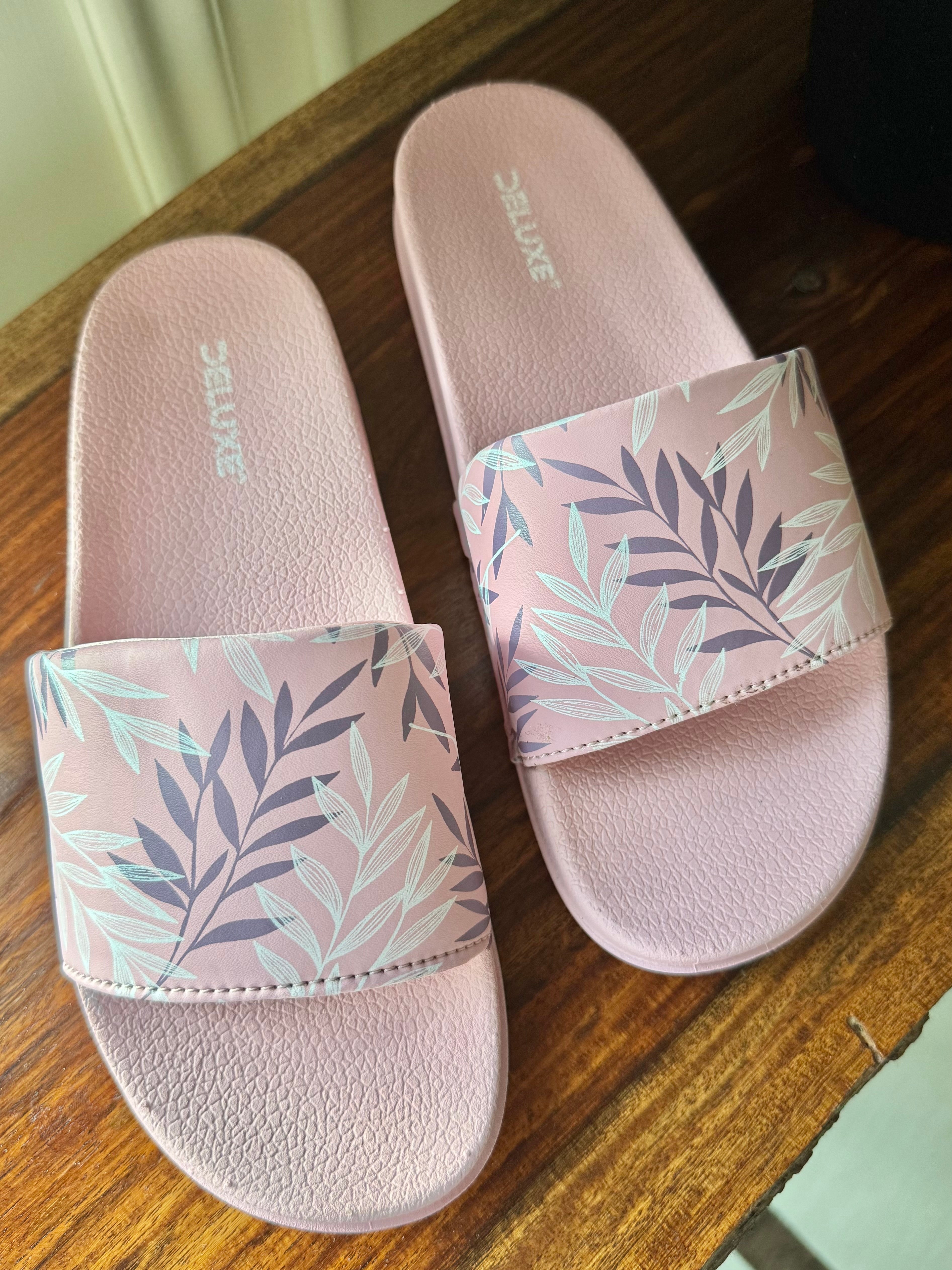 Soft Baby Pink Beach Slides