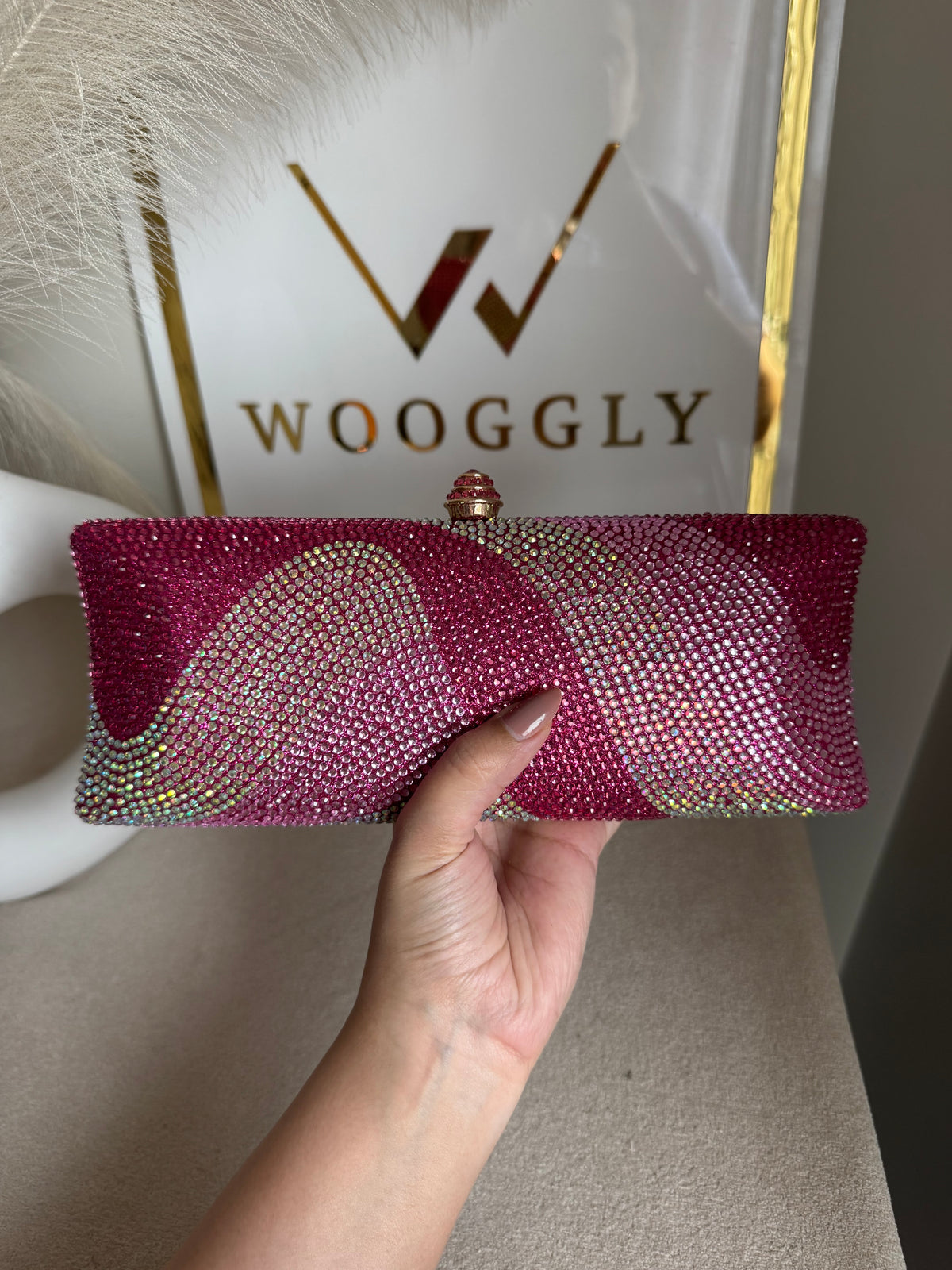 High Quality Élan Clutch - Multi Pink