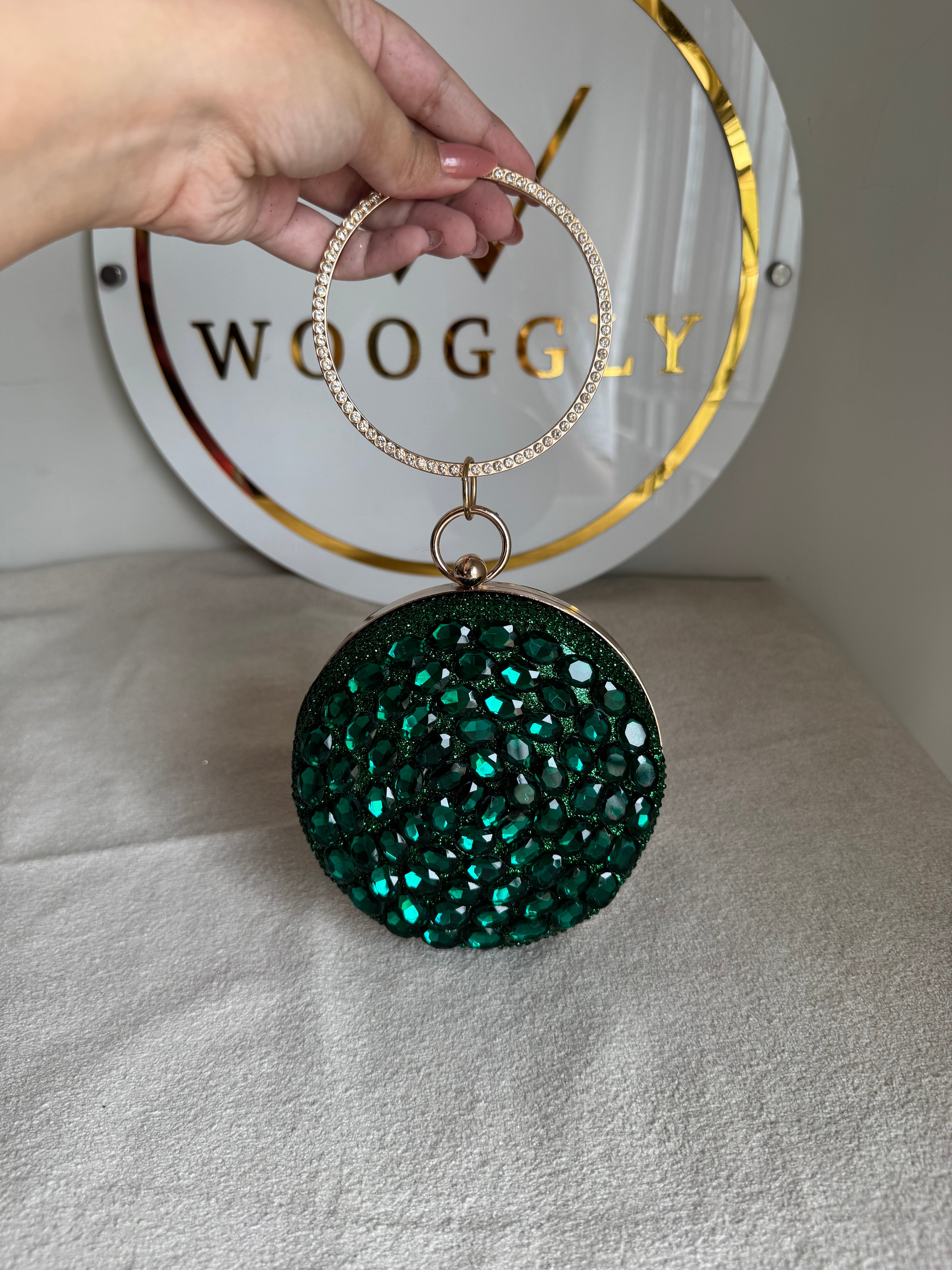 Sugar Plum Clutch - Emerald Green