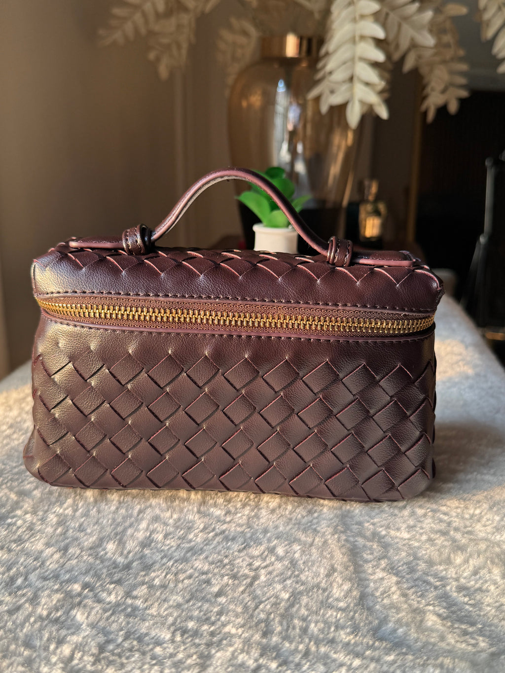 JW Pie Woven Bag with Long Strap (Magenta Purple)