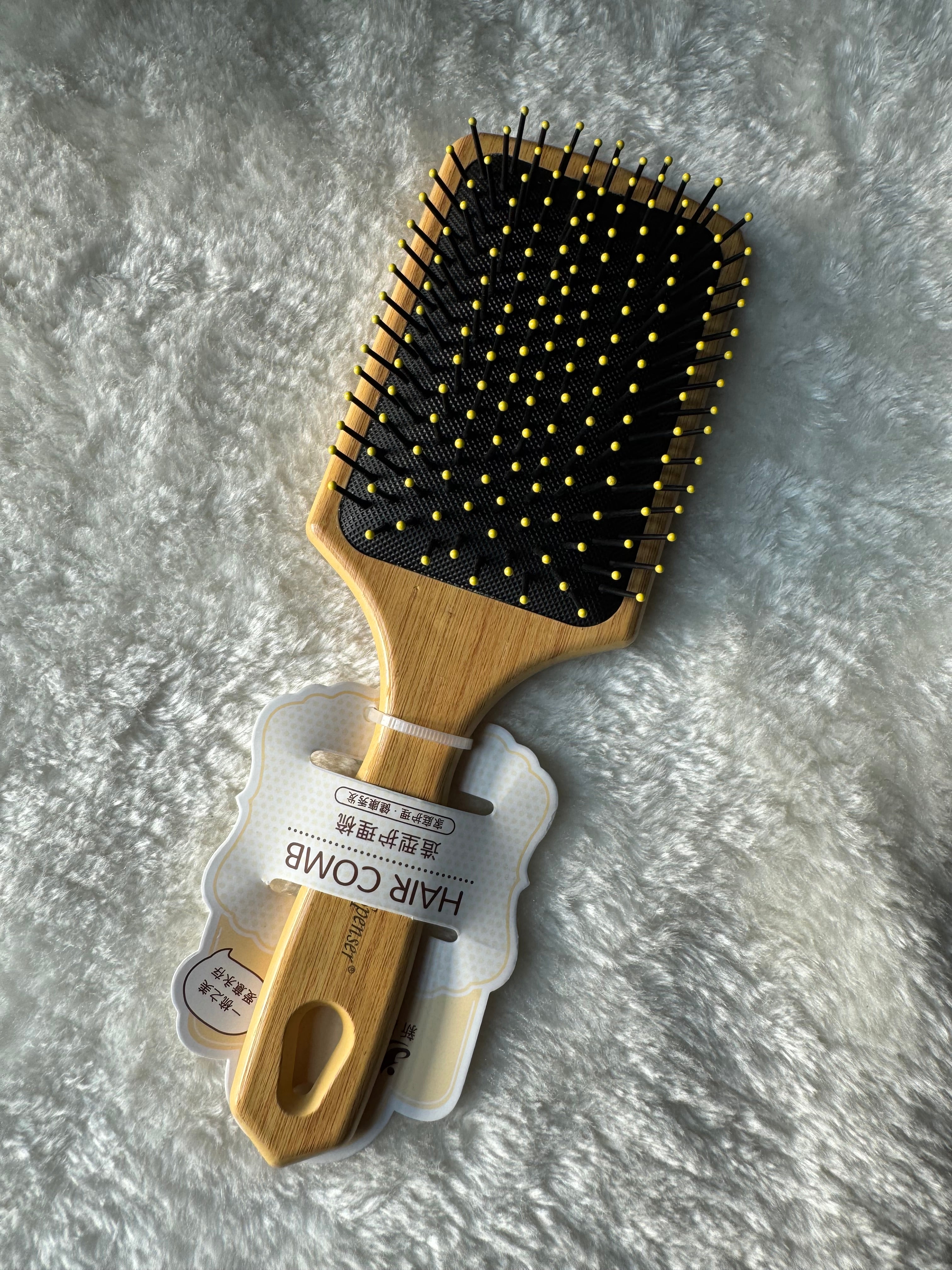 Wooden Bristles Hair Growth Brush