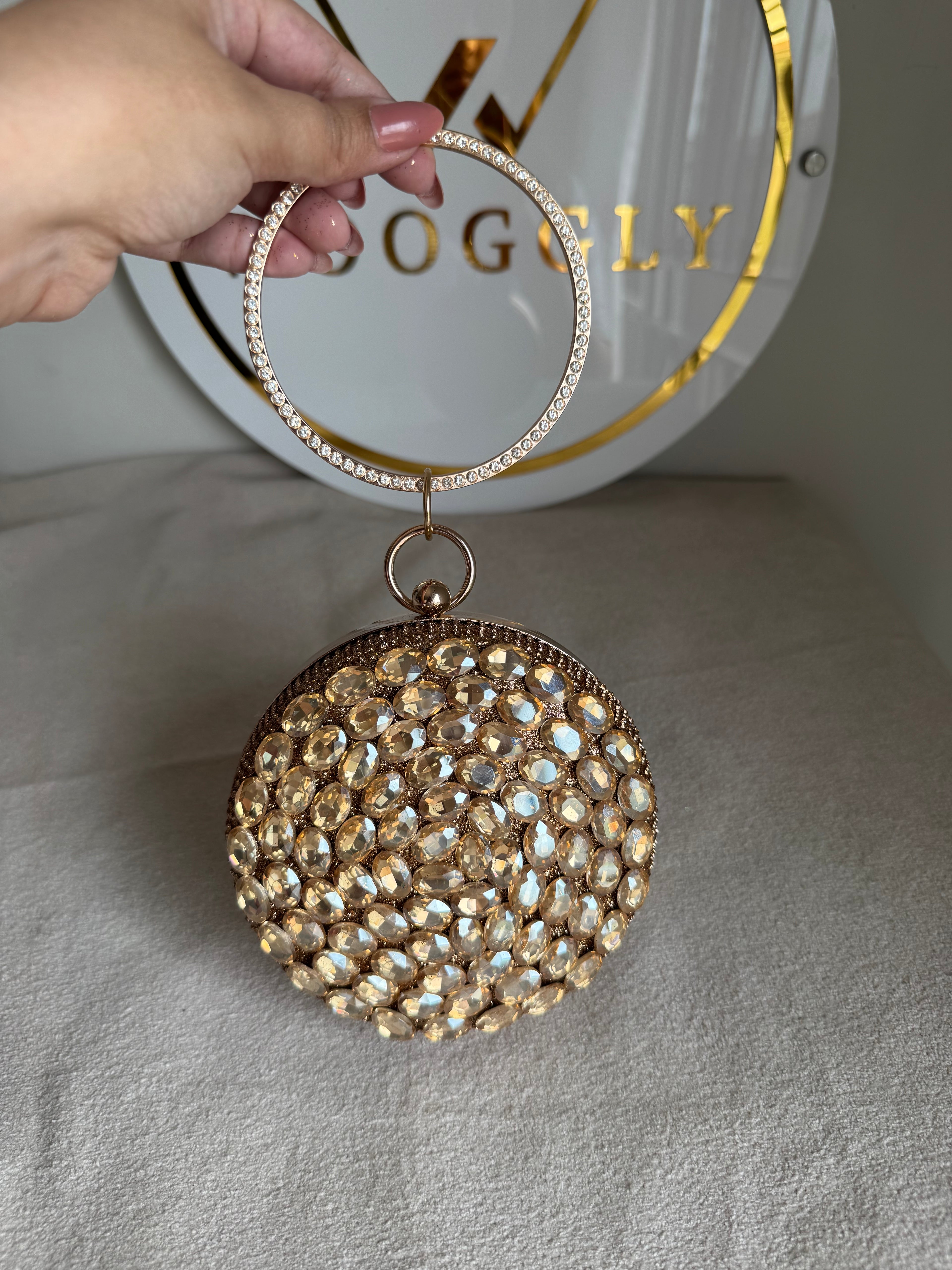 Sugar Plum Clutch - Champagne