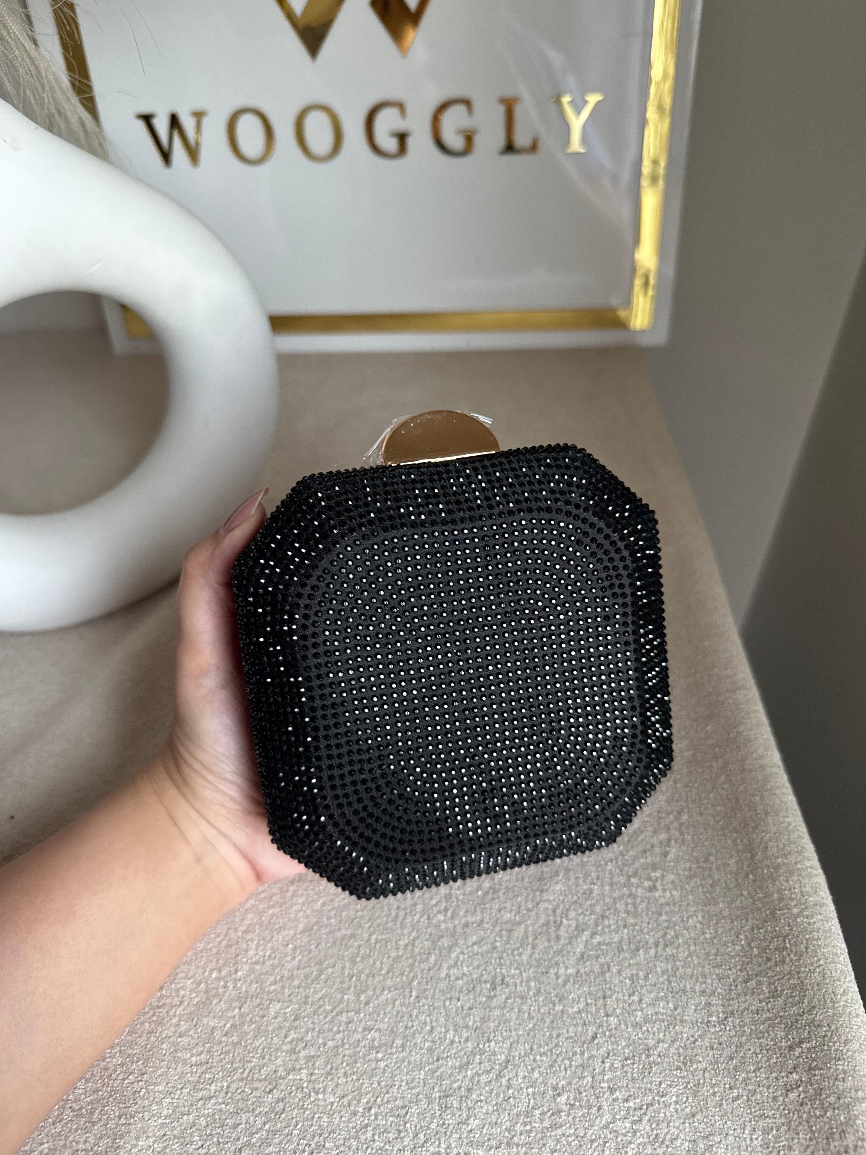 AYLA CLUTCH Black