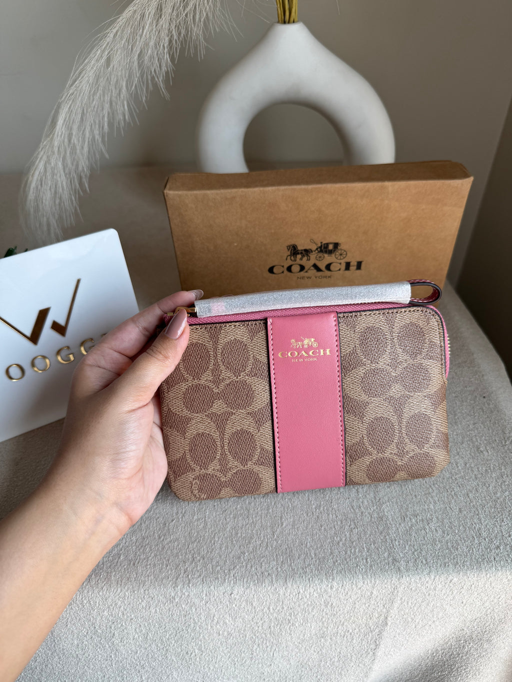 High Quality Wristlet - Apricot Pink