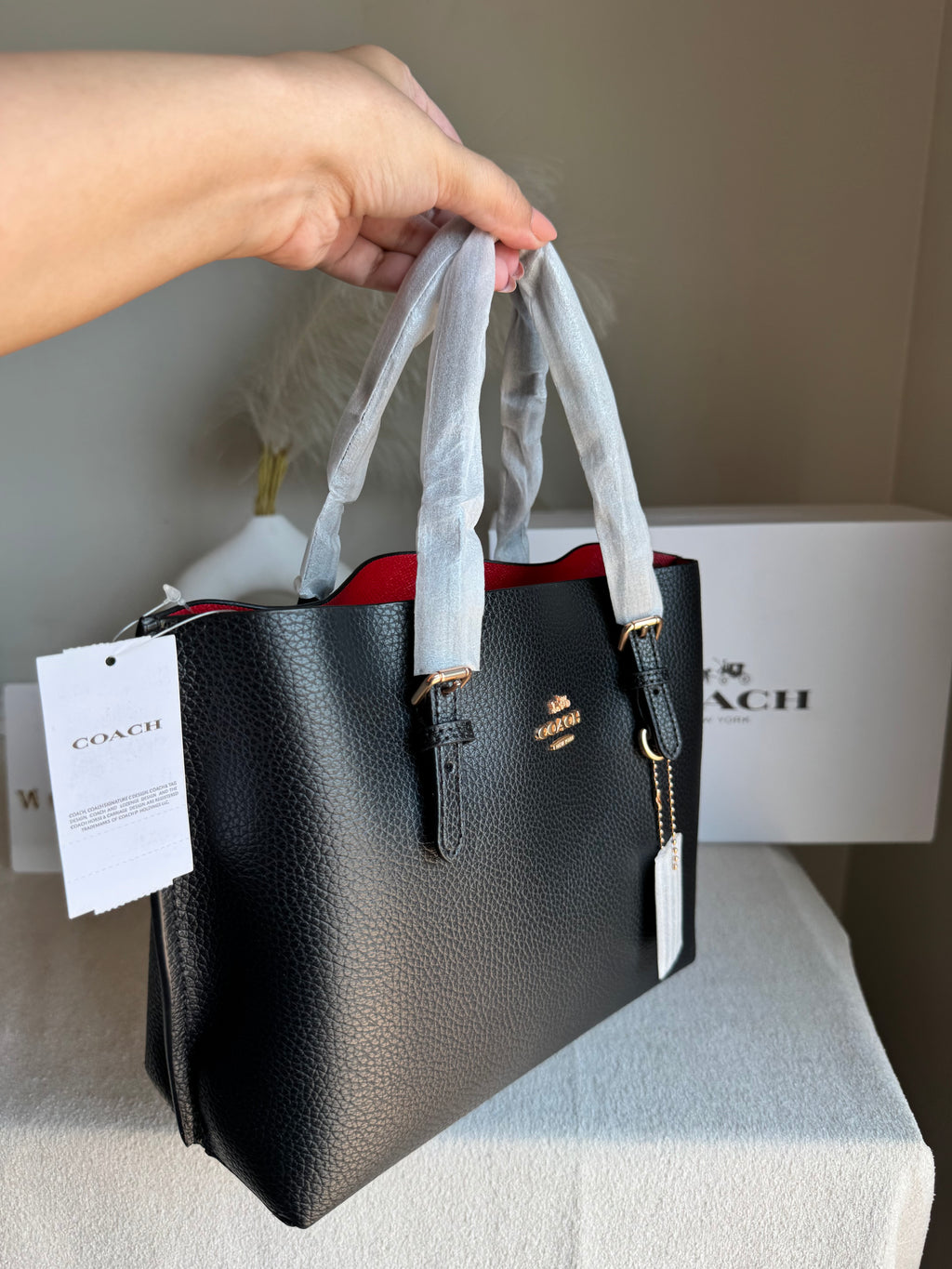 COACH Mini Mollie ToteBlack - BOX PACKING