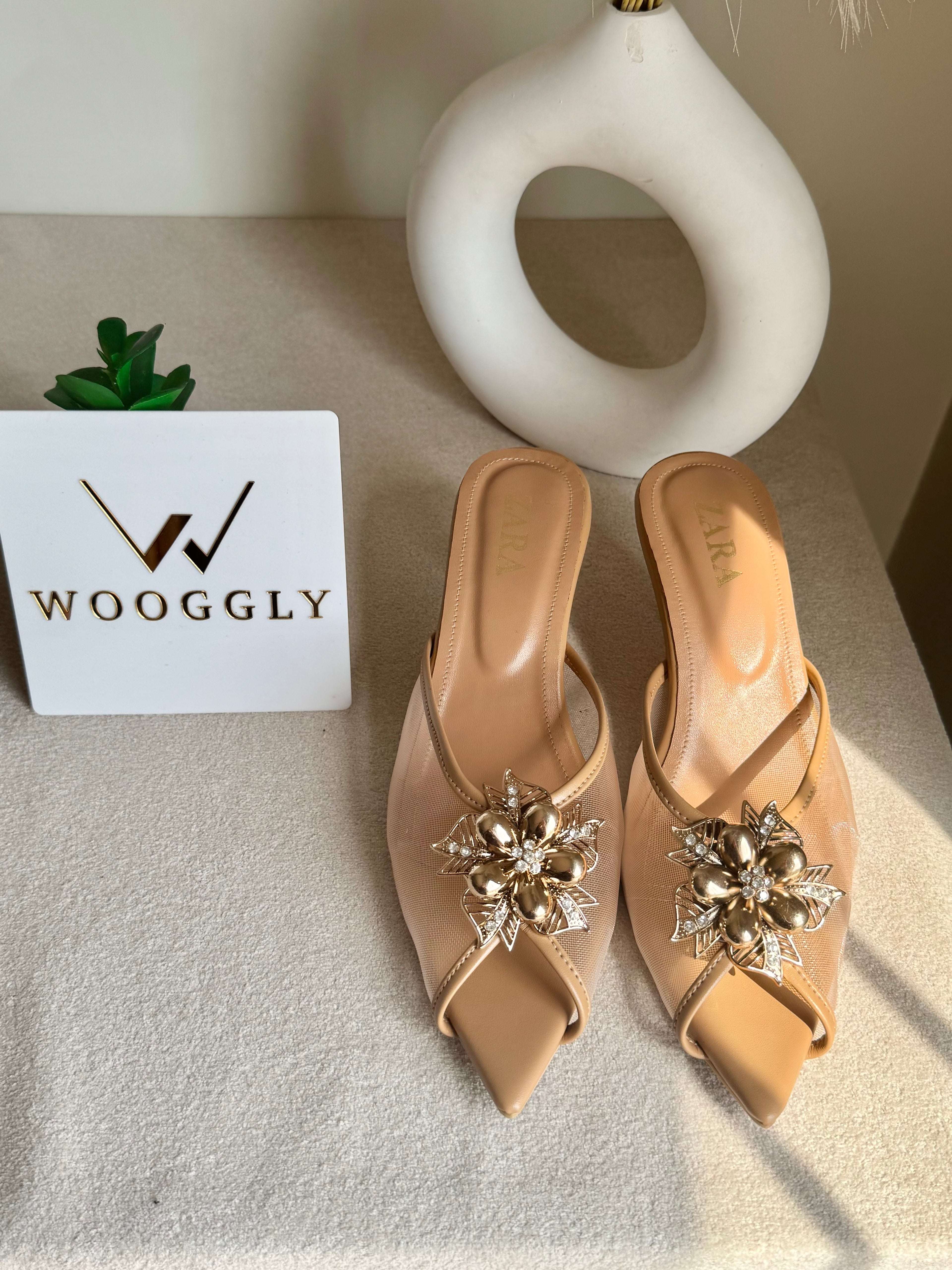 Zara Vogue Heels - Beige