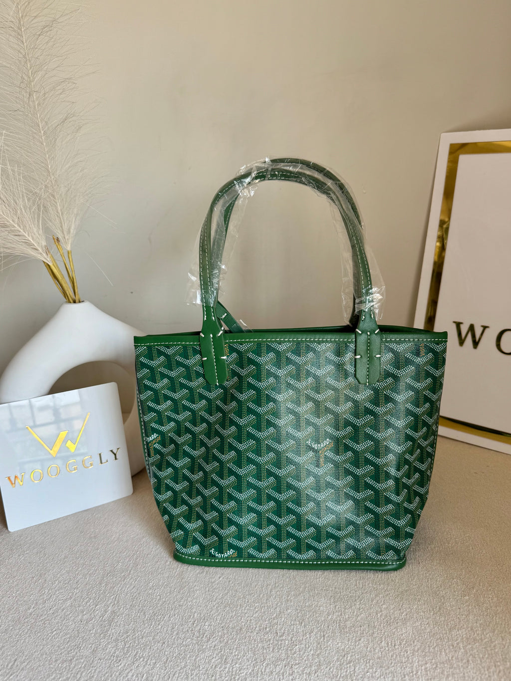 Go Yard Tote Bag - Small Green with Magnetic Box