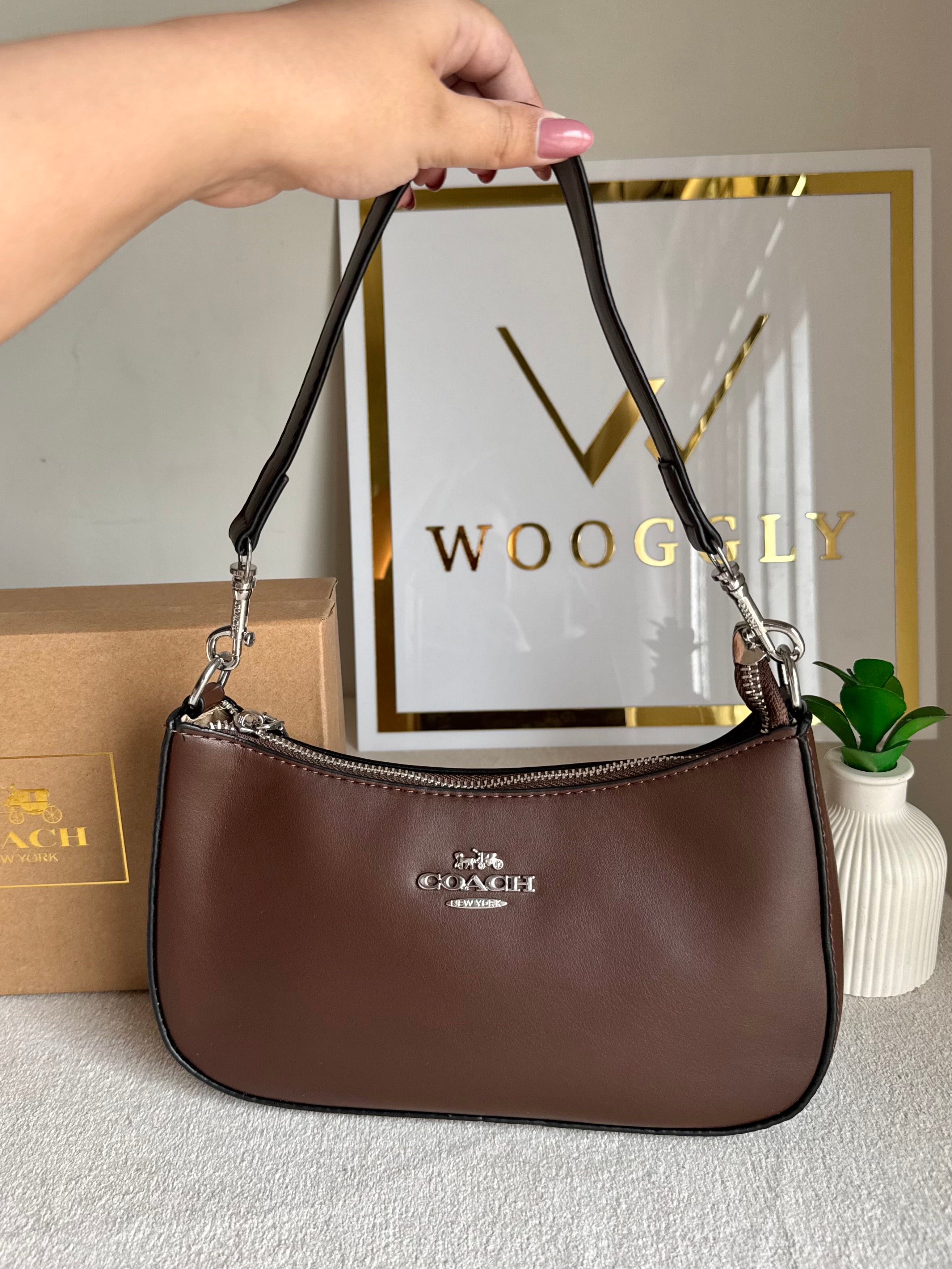 COACH TERI PREMIUM (Chocolate Brown) - BOX PACKING