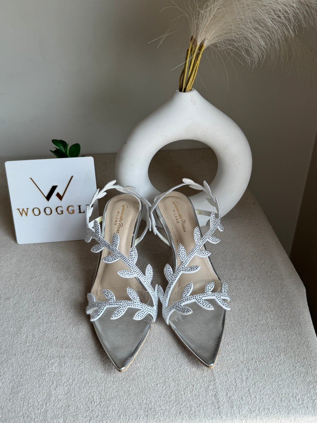Gianvitto Rossi Heels Glitter Silver