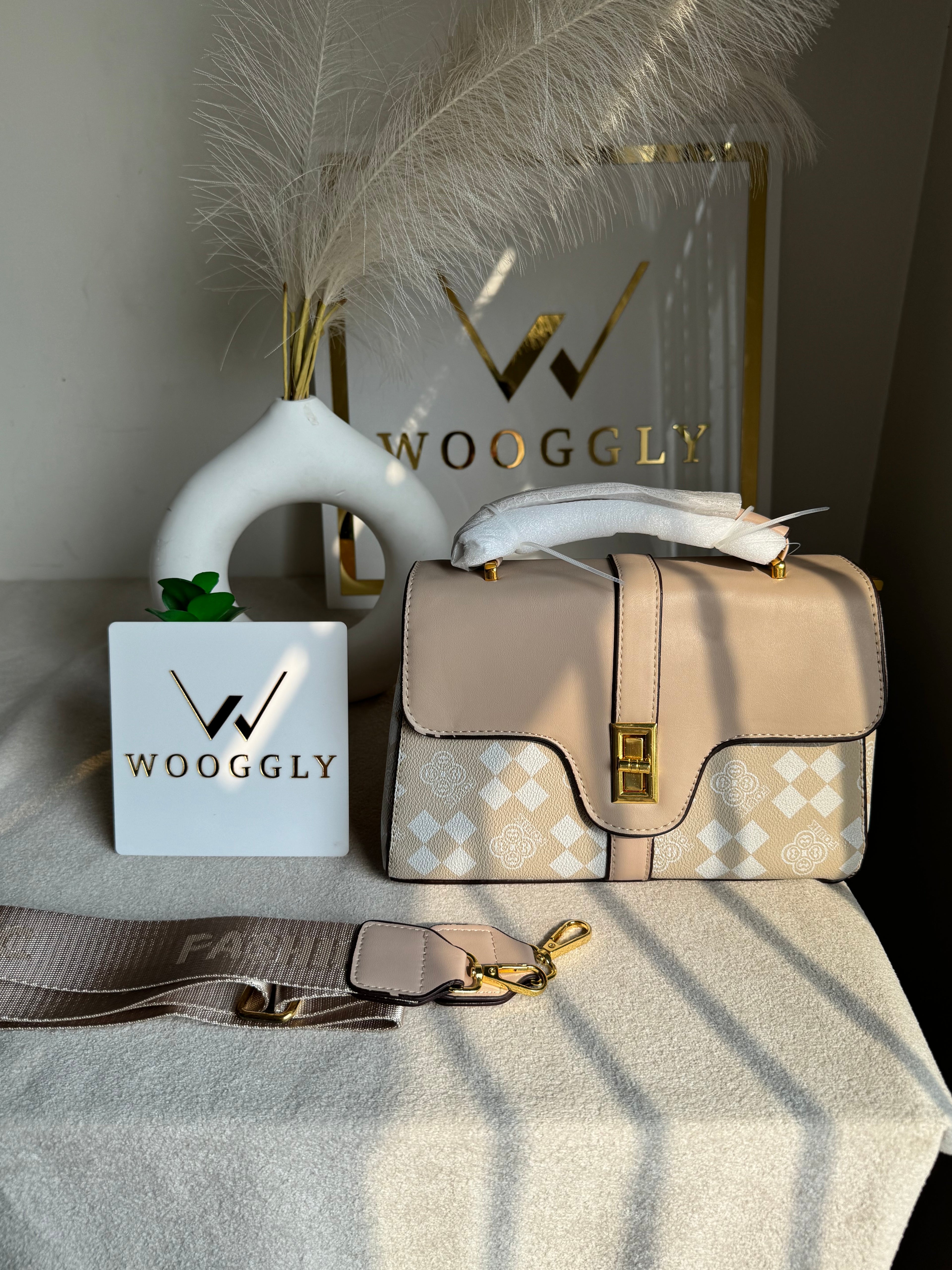 Premium Ella Hand Bag Beige