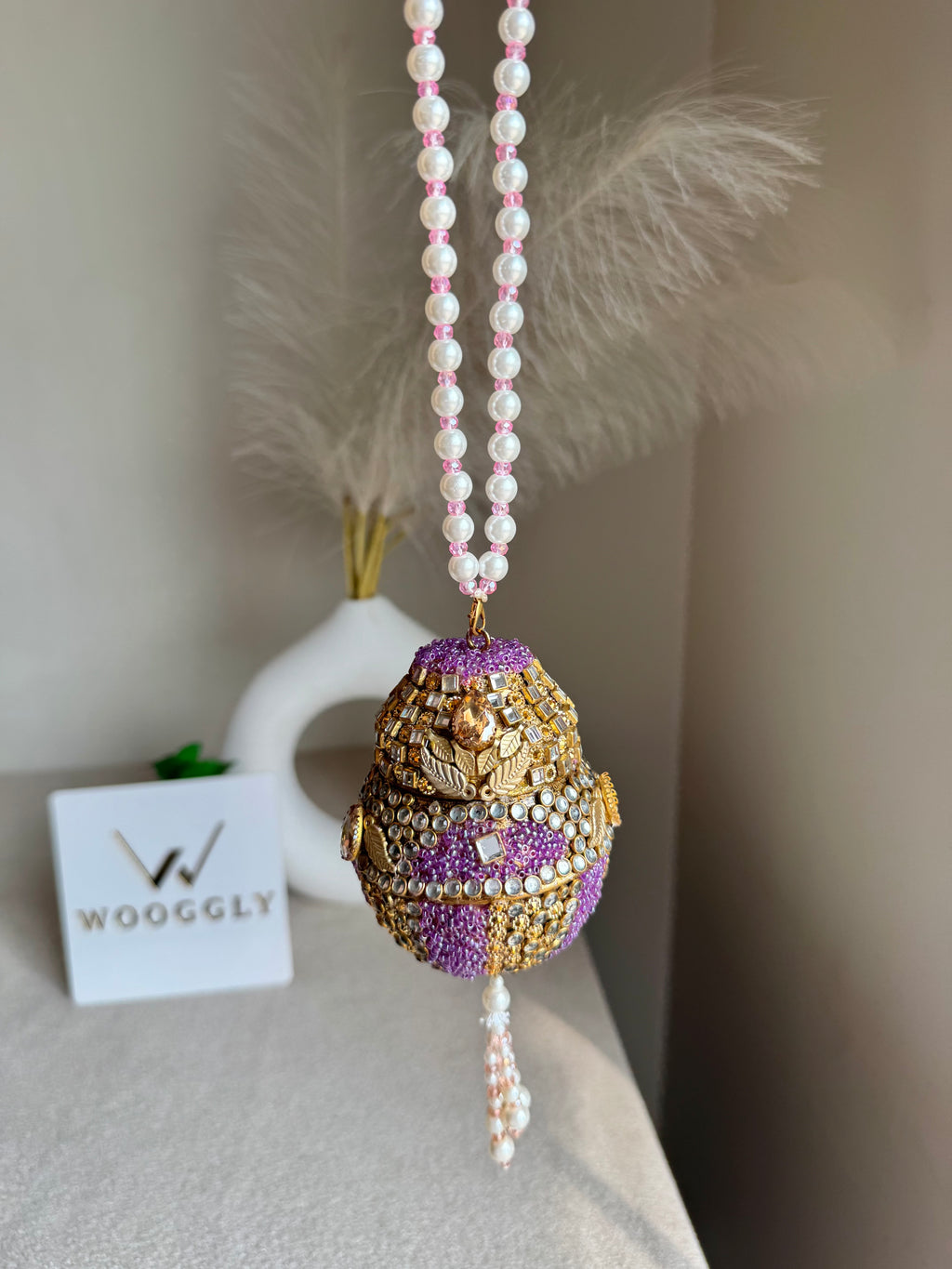 Turkish Potli - Kundan with Lilac