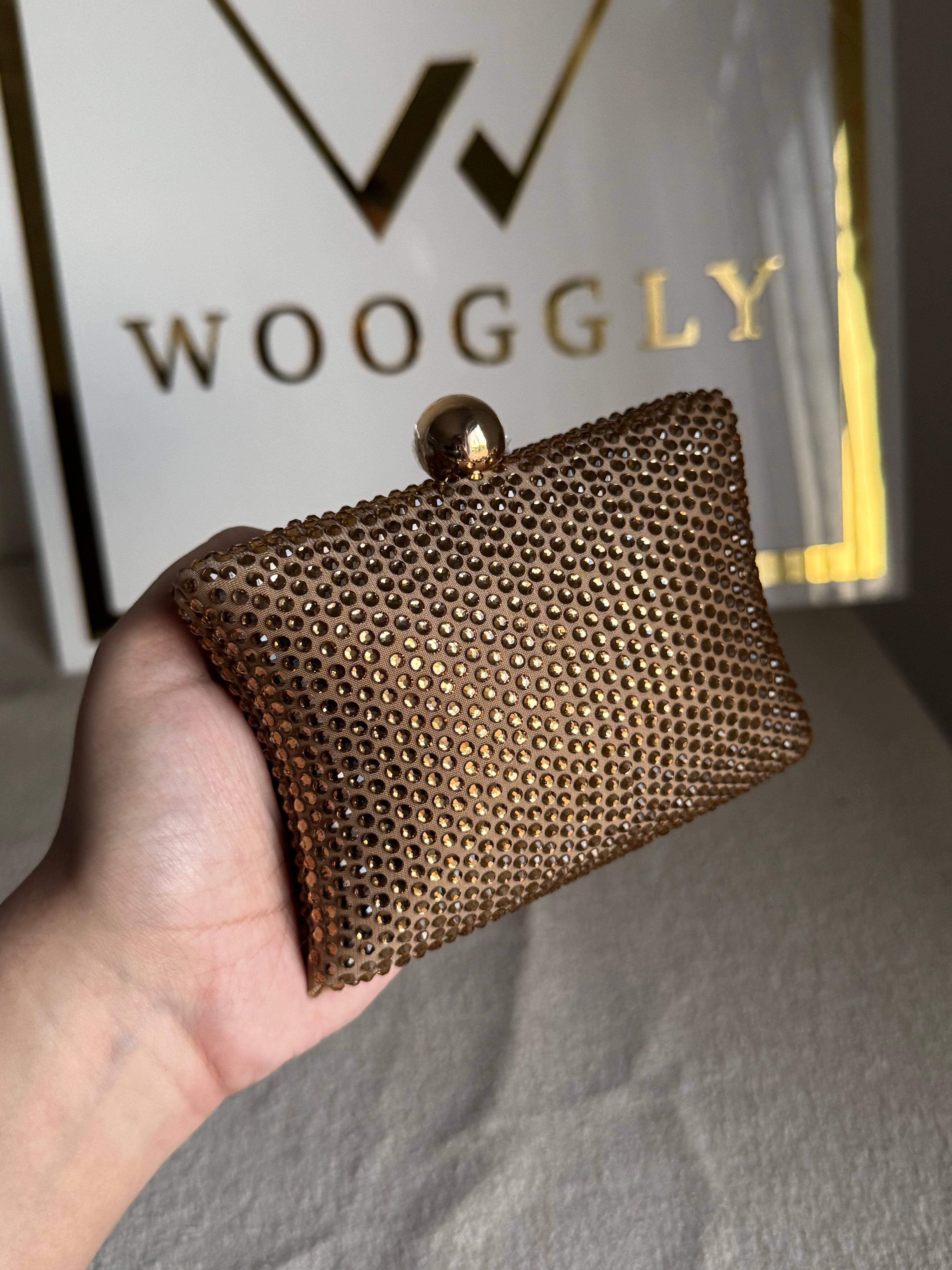 Muse Swarovski Clutch - Champagne