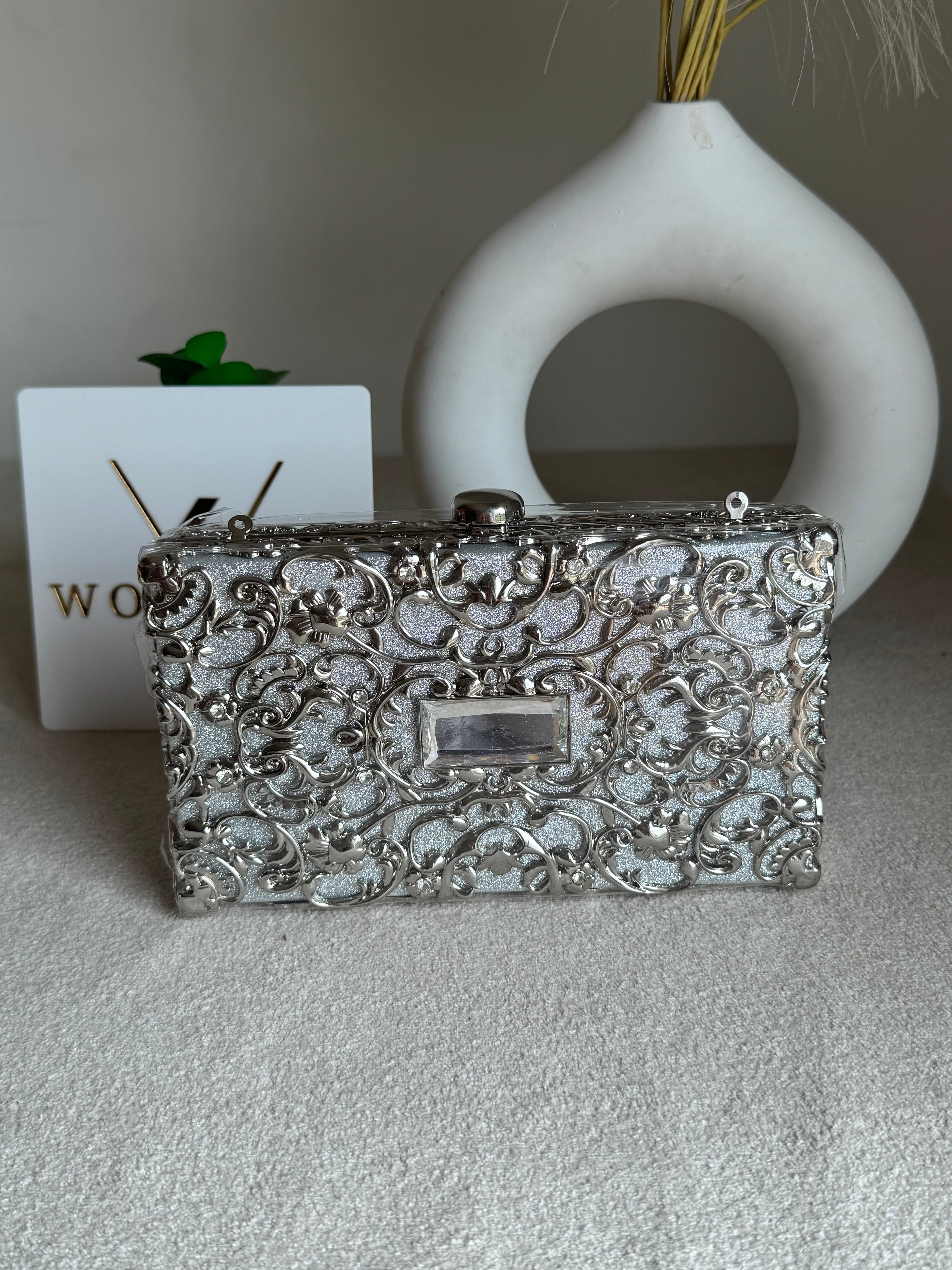 Maison Clutch Silver