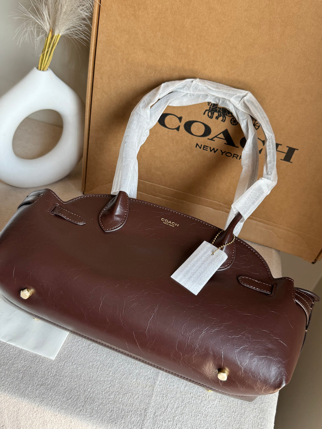 COACH Empire Bag EXTREMELY PREMIUM (Coffee) - BOX PACKING