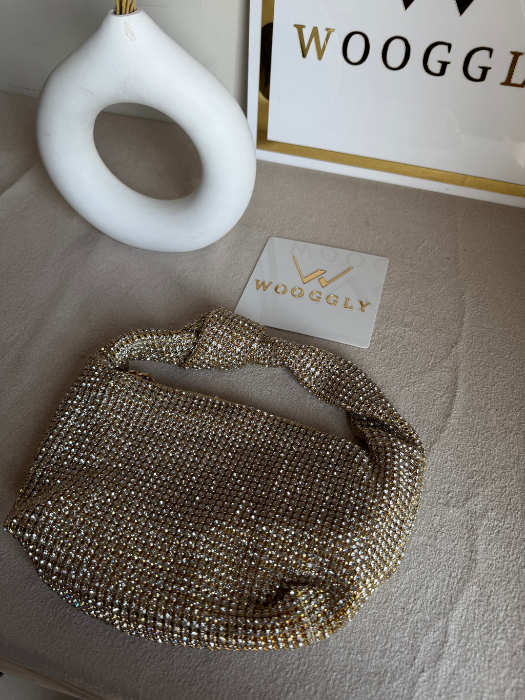 Party Wear Rhinestone Bow Bag - Butter Yellow