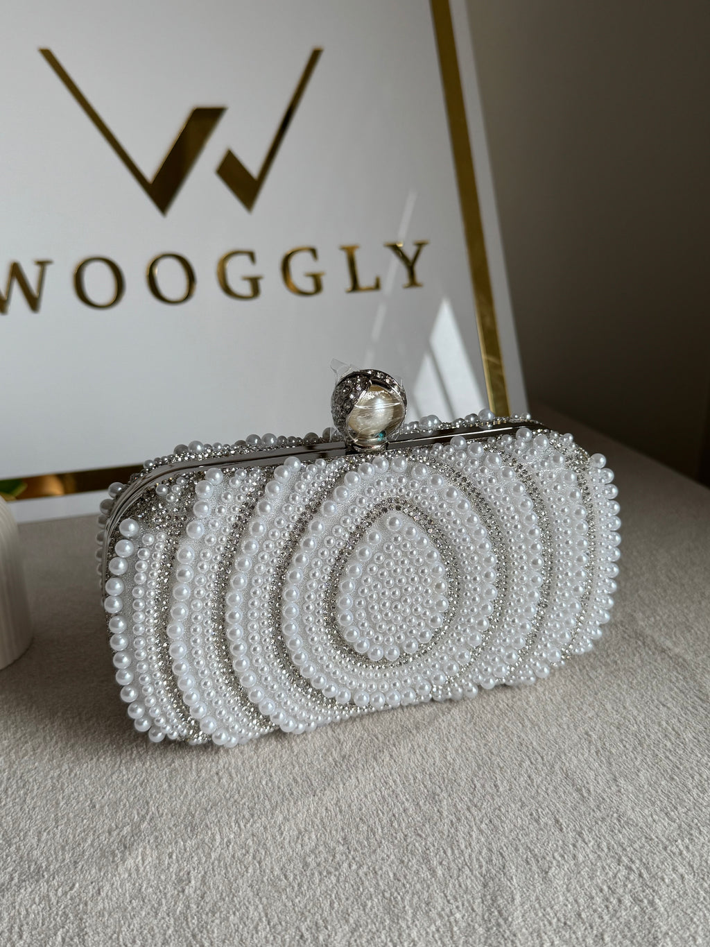 Cloud Pearl Clutch