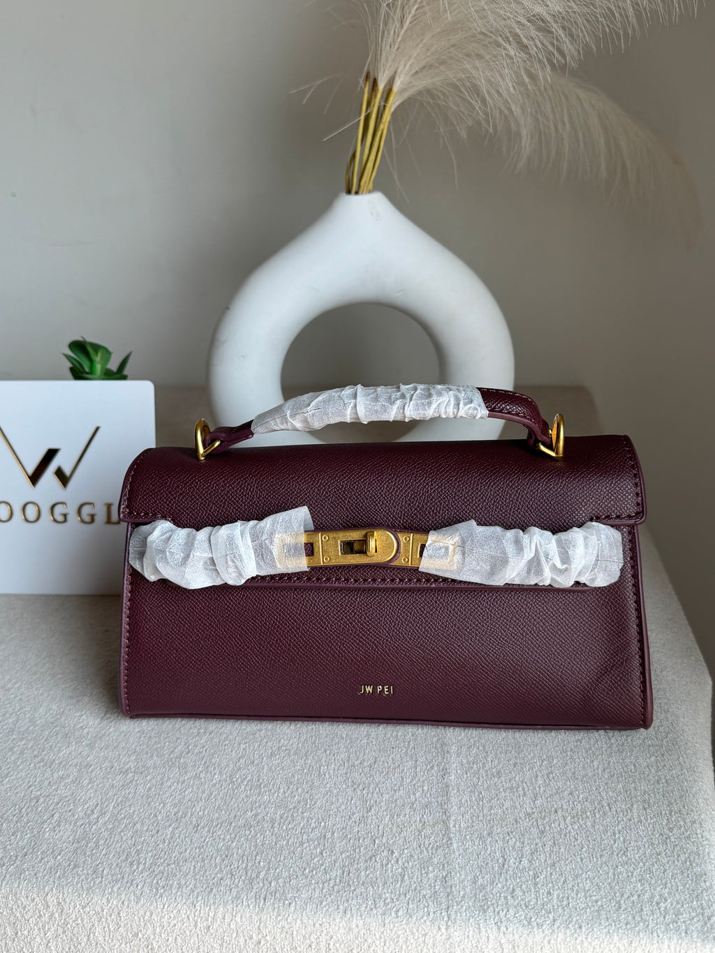 JW PEI Noor Top Handle Bag - Burgandy