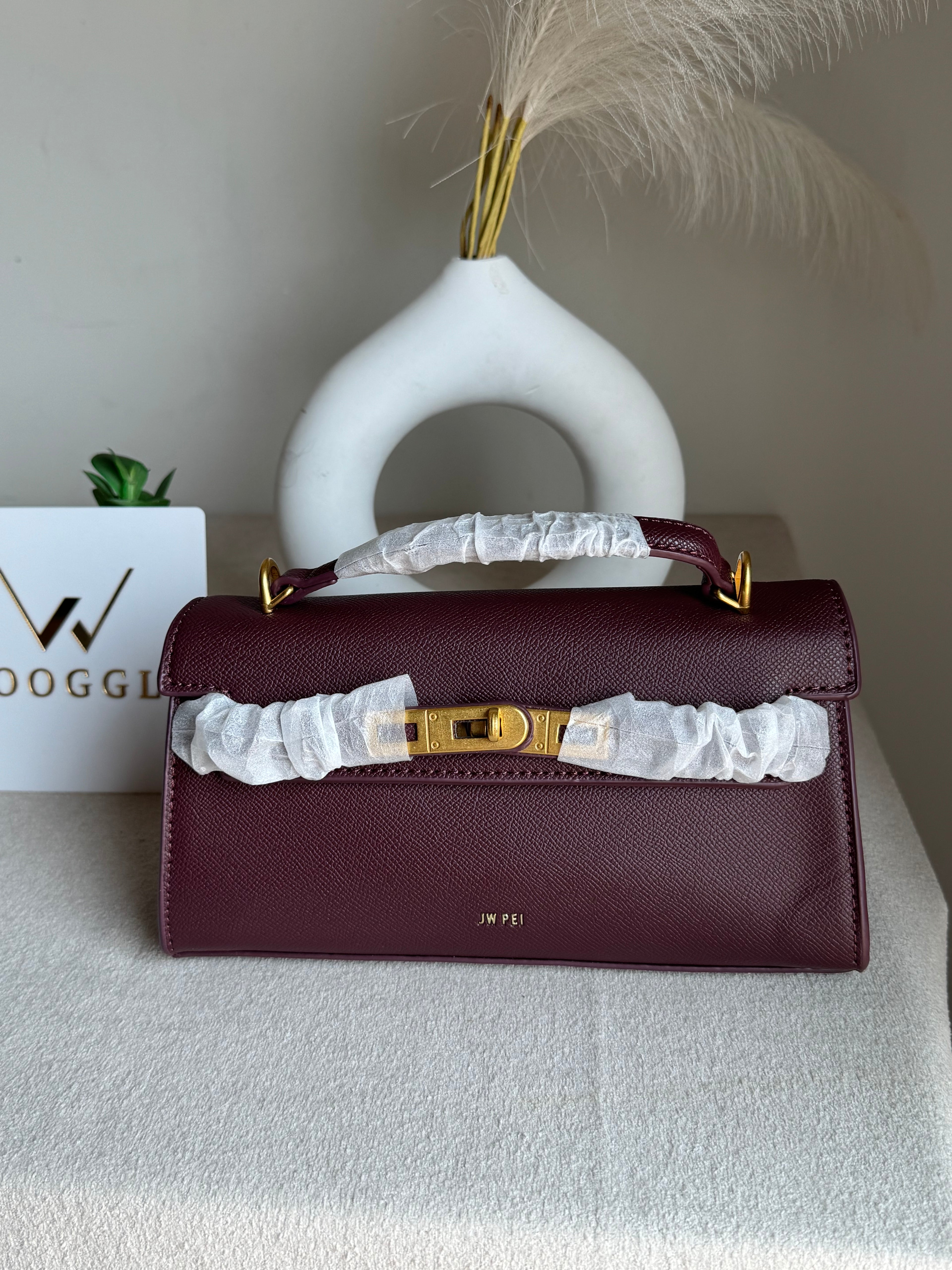 JW PEI Noor Top Handle Bag - Burgandy