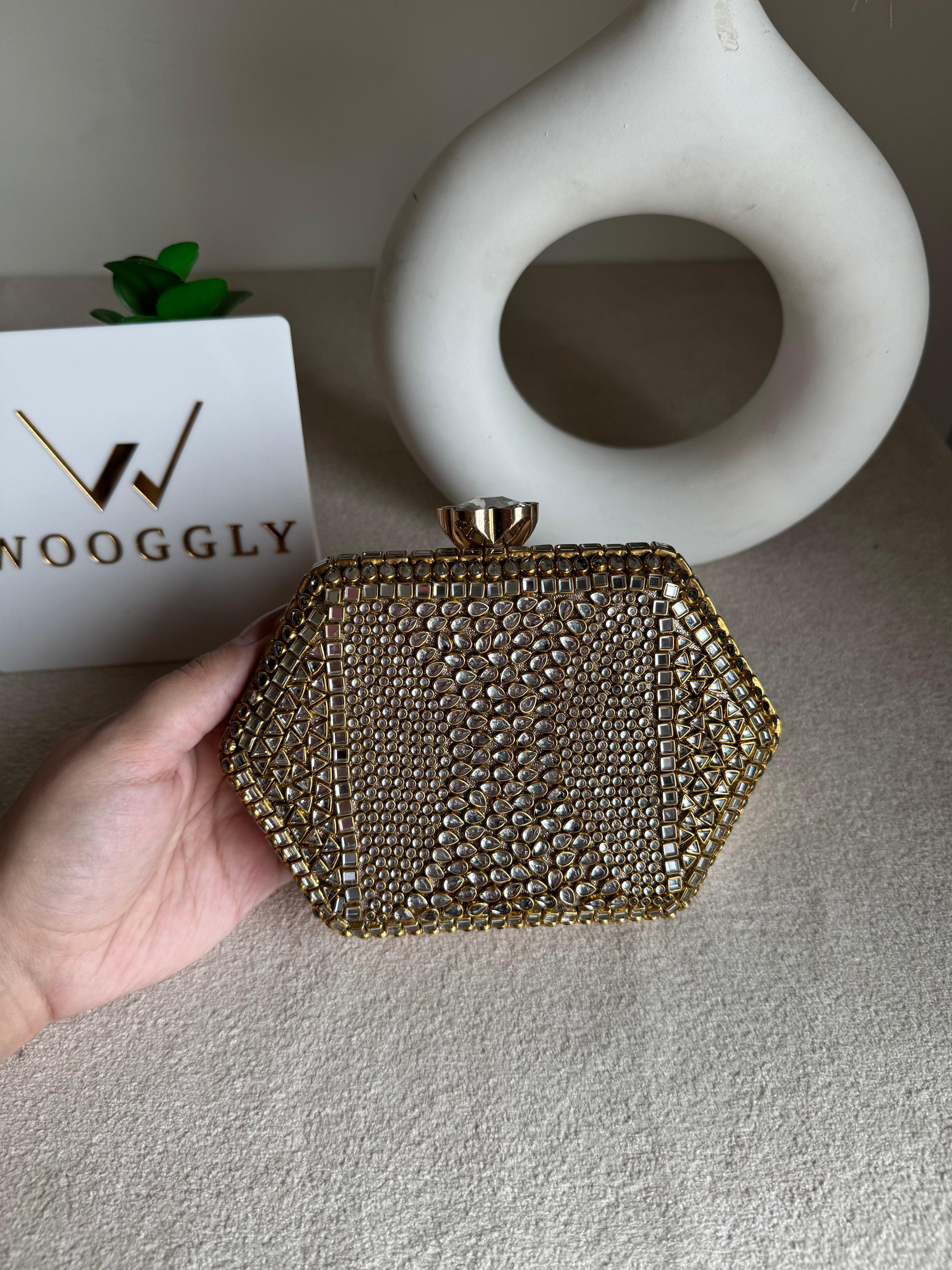 Kundan Diva Clutch Design 1