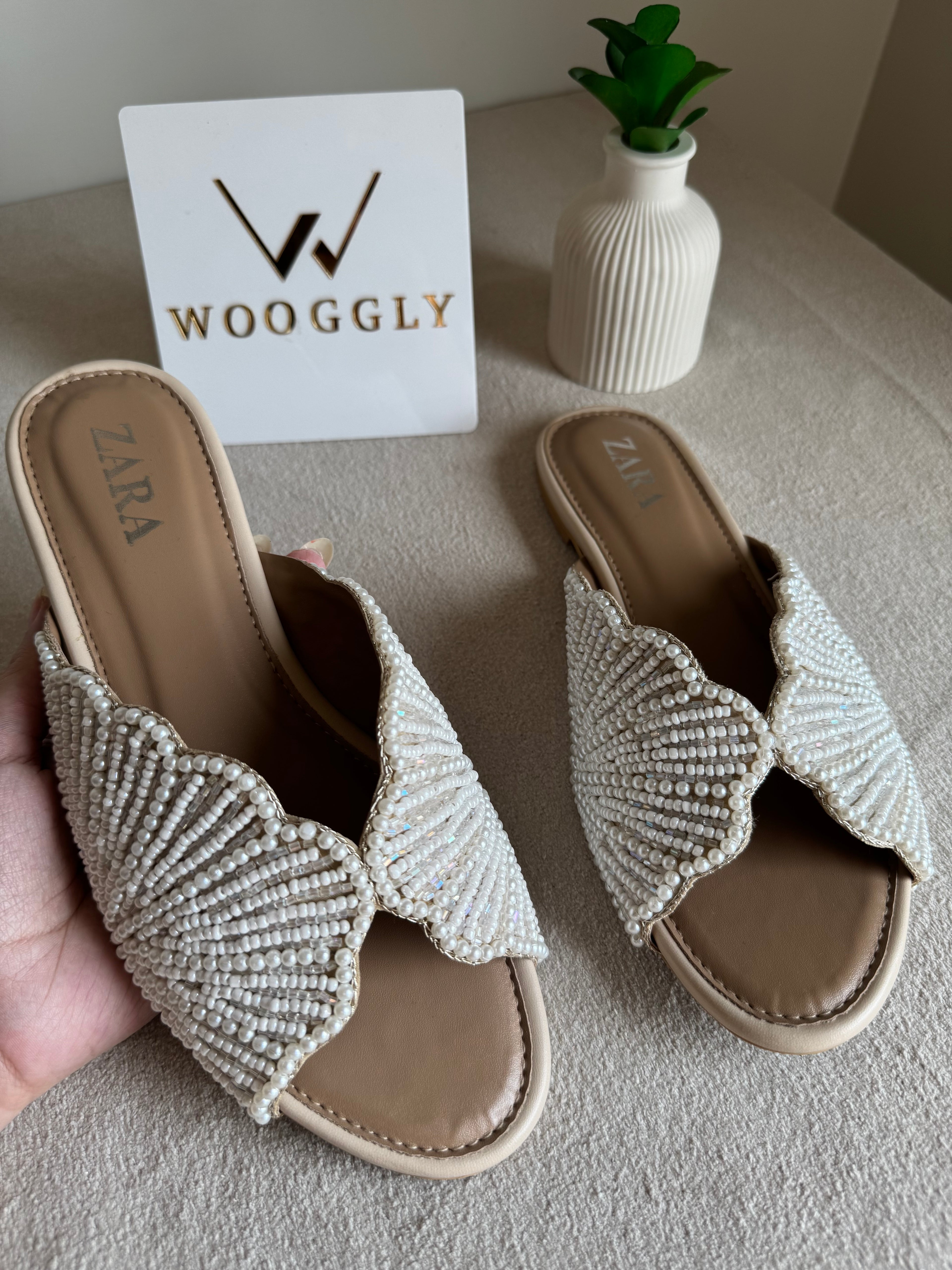 Viral Zara Slides - Cream