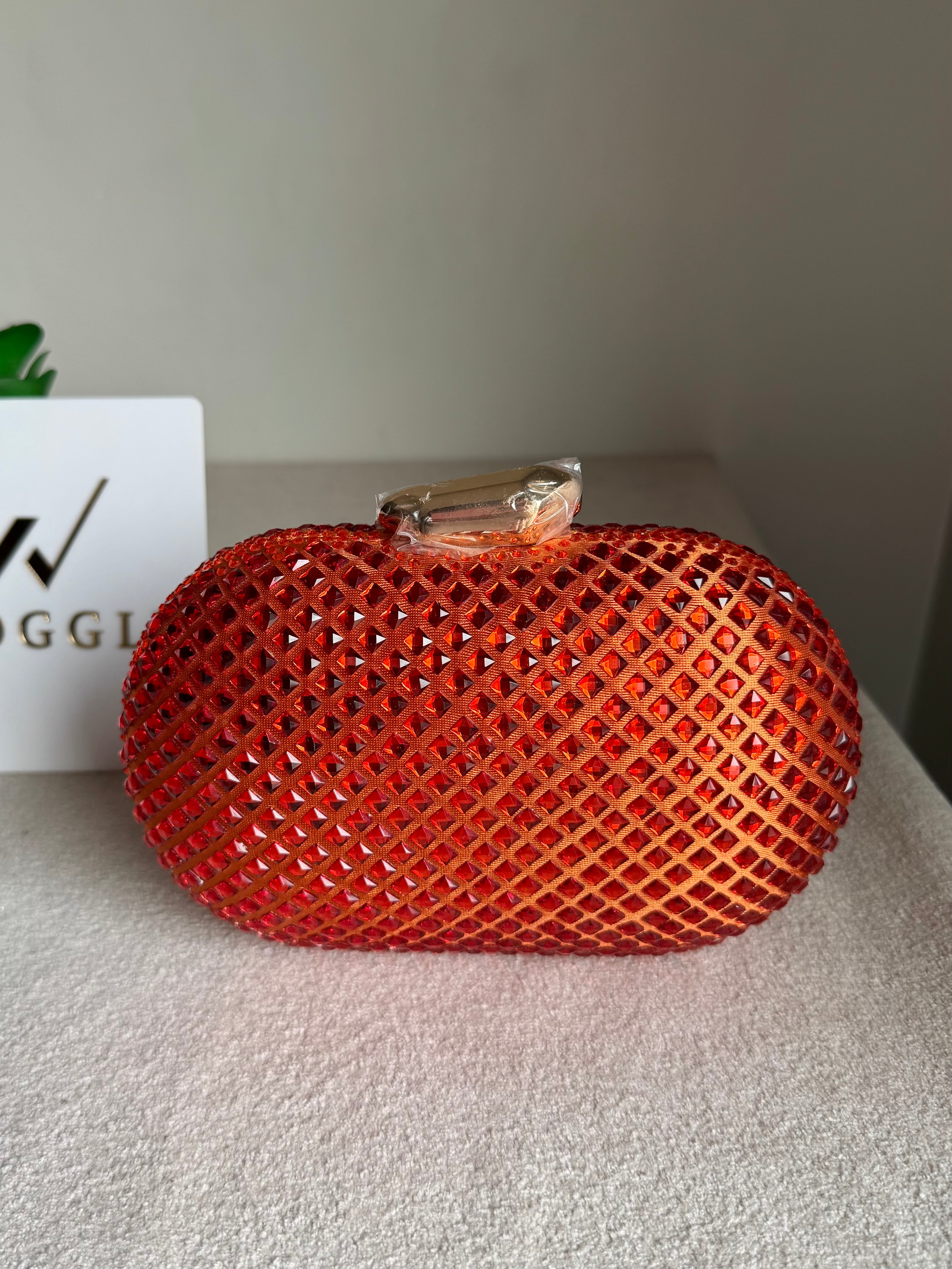Belle Clutch Orange