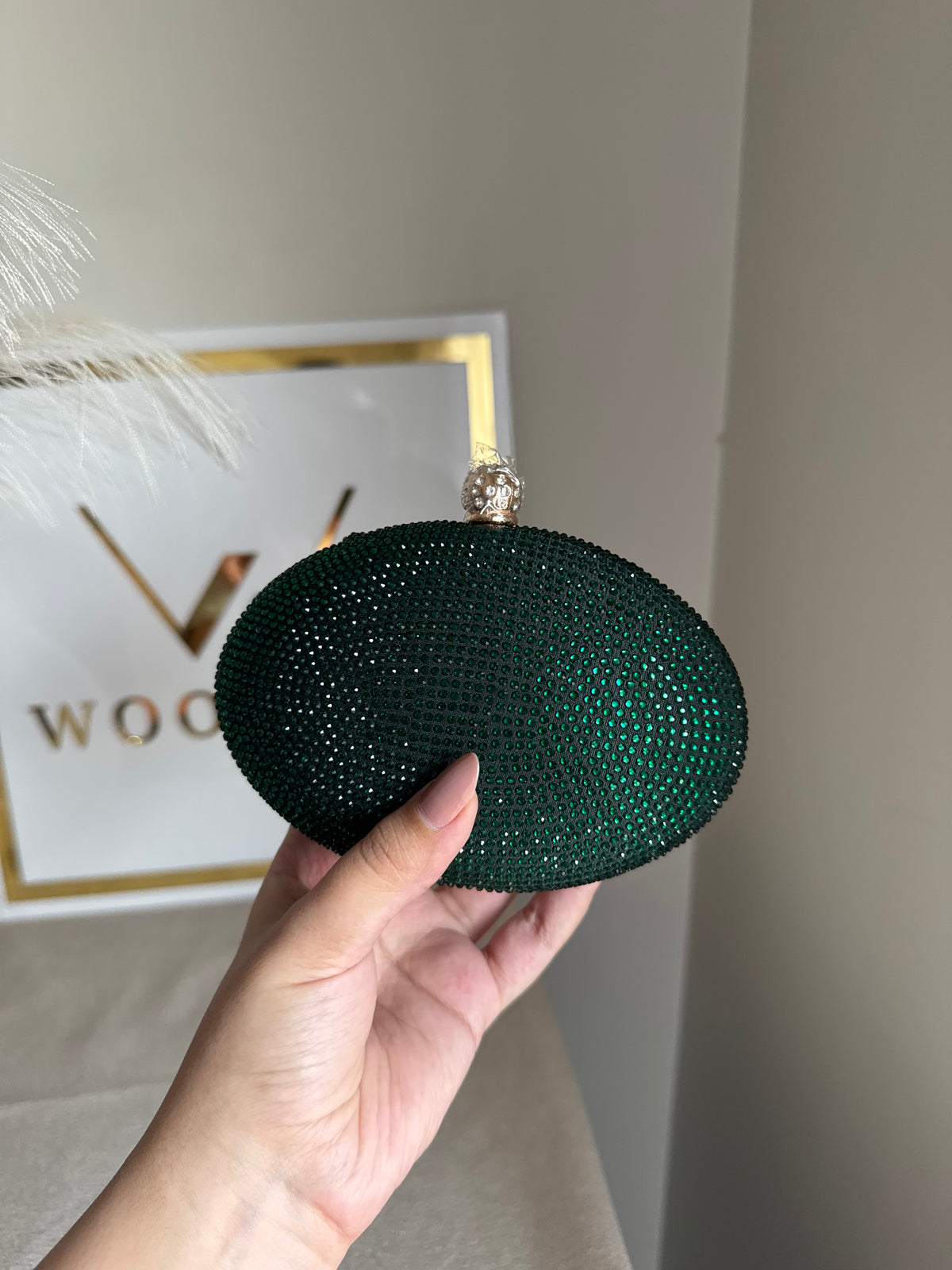 Lyla Clutch - Emerald Green