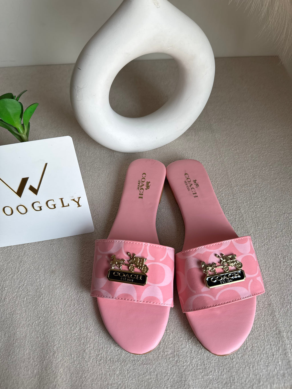 Coach Pink Slides