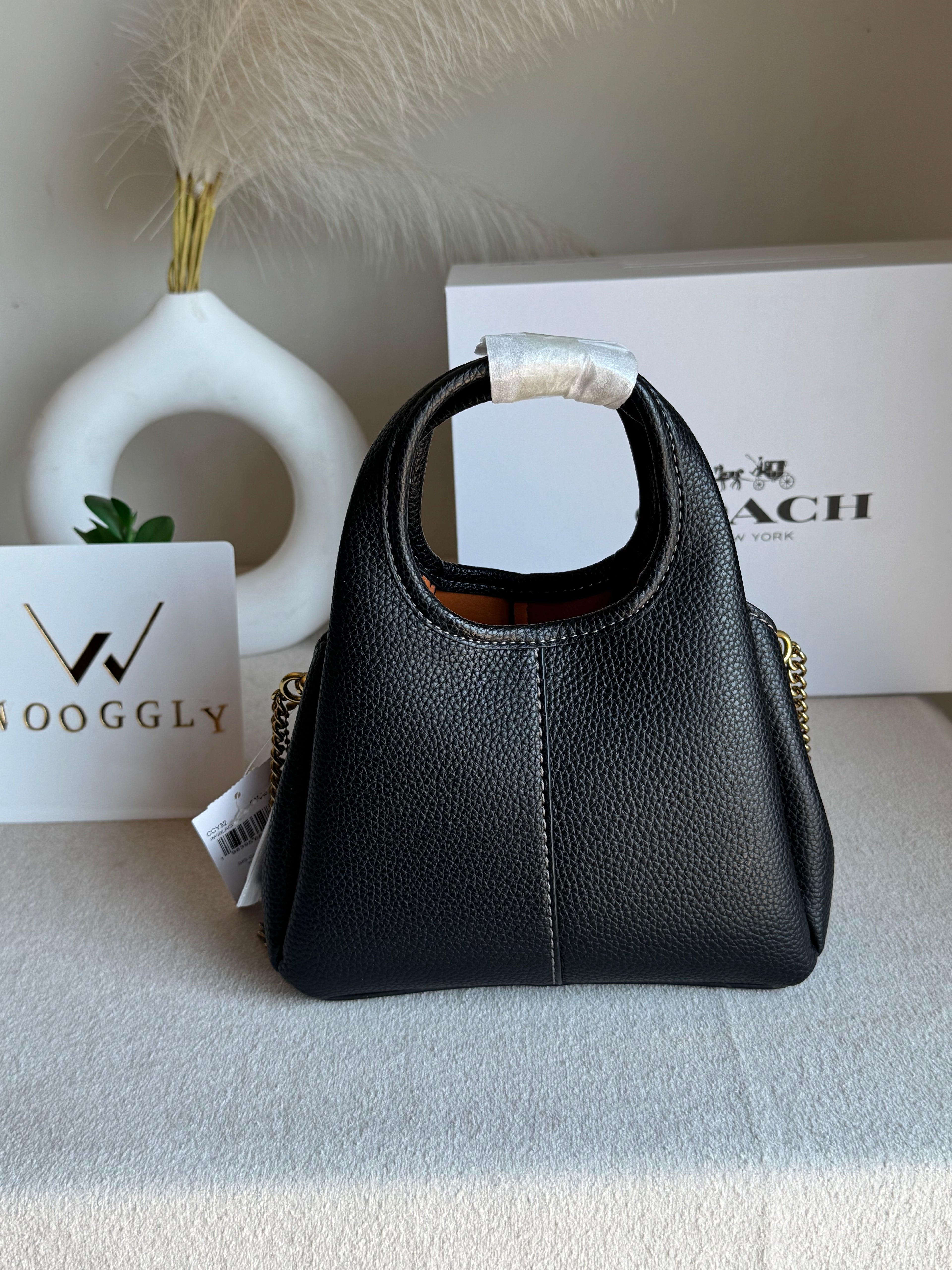 EXTREMELY PREMIUM MINI COACH Lana (BLACK) - BOX PACKING