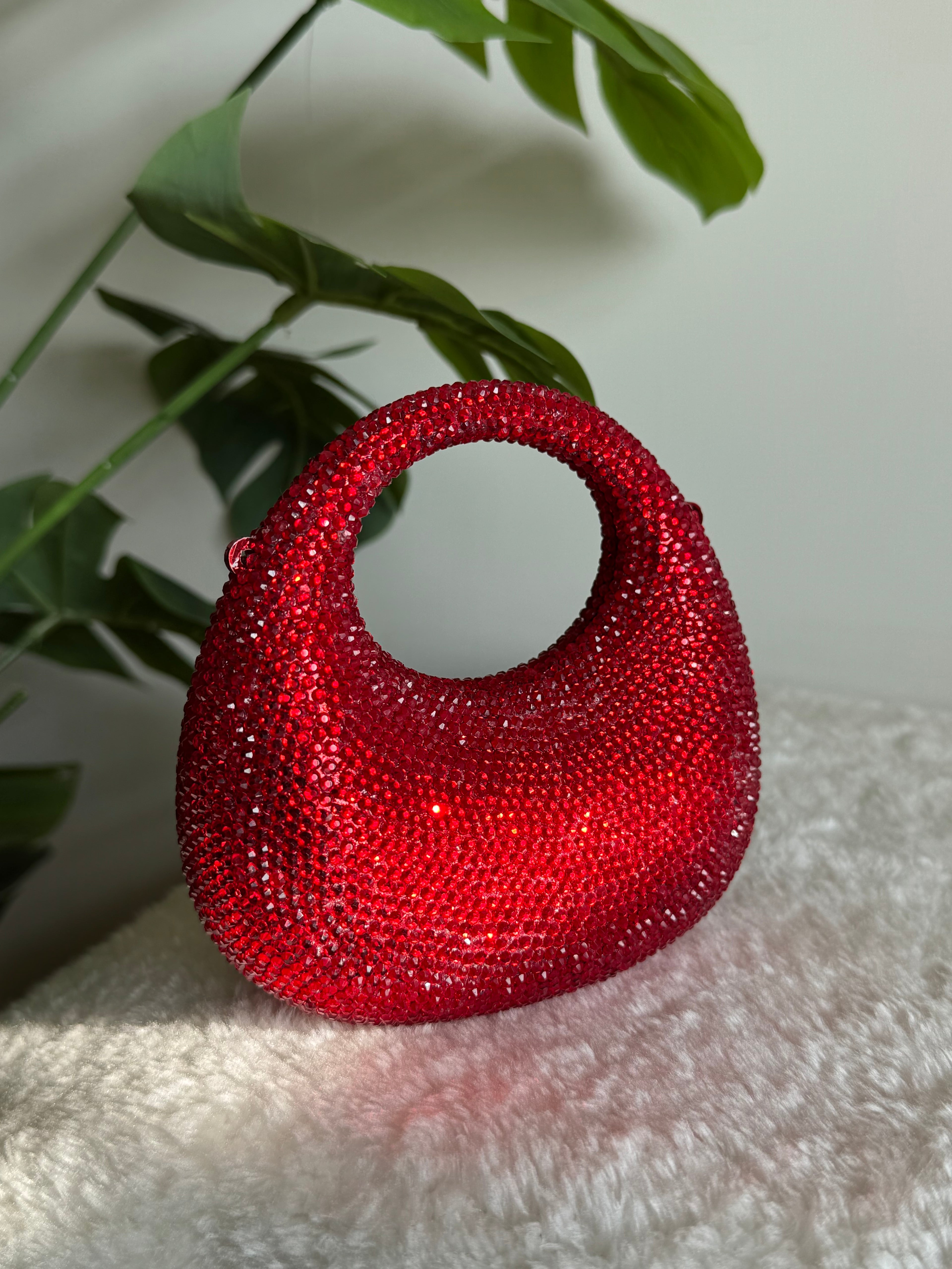 Viral Swarovski Clutch - Mini Red