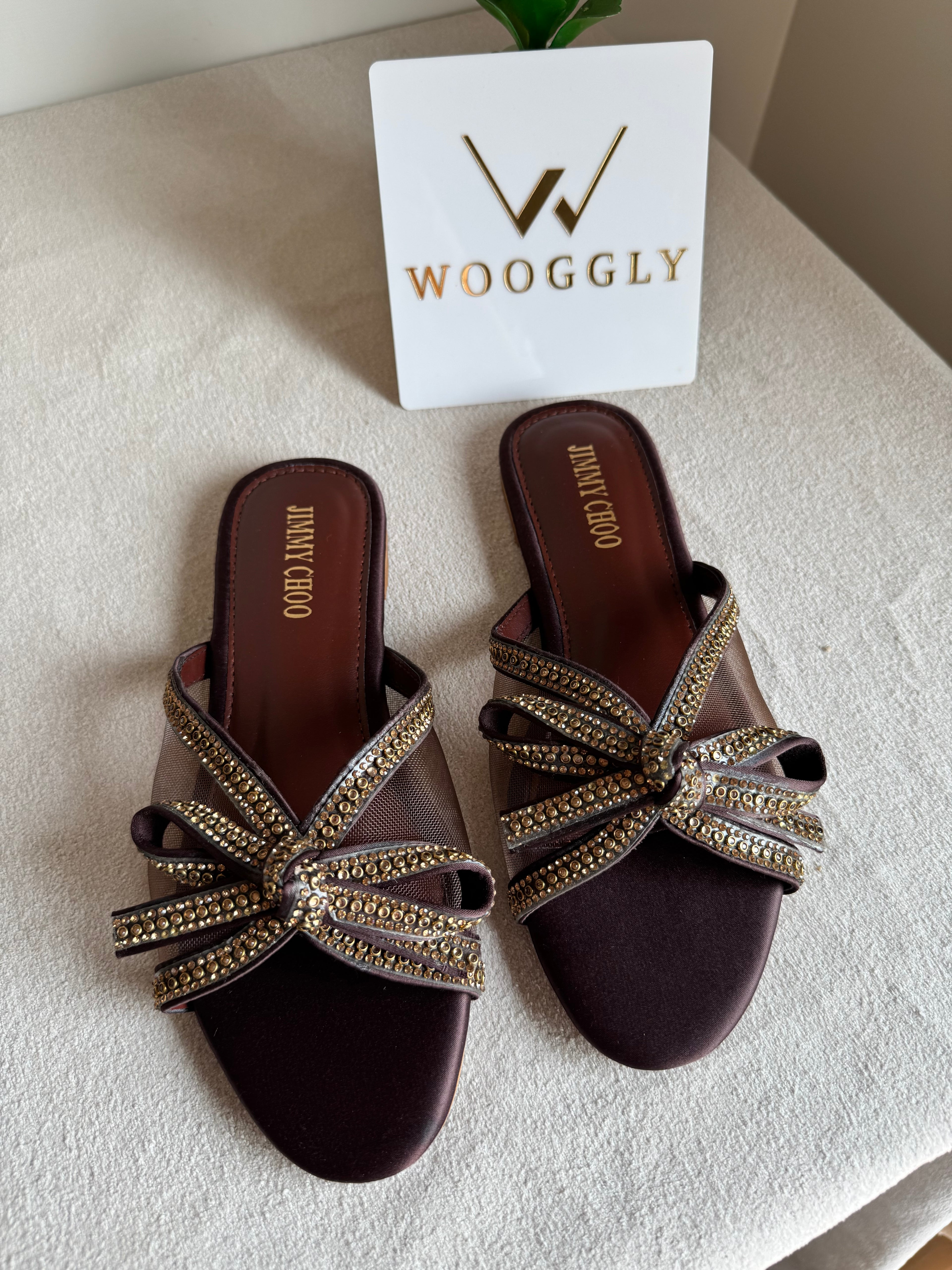 Jimmy Choo Slides - Brown