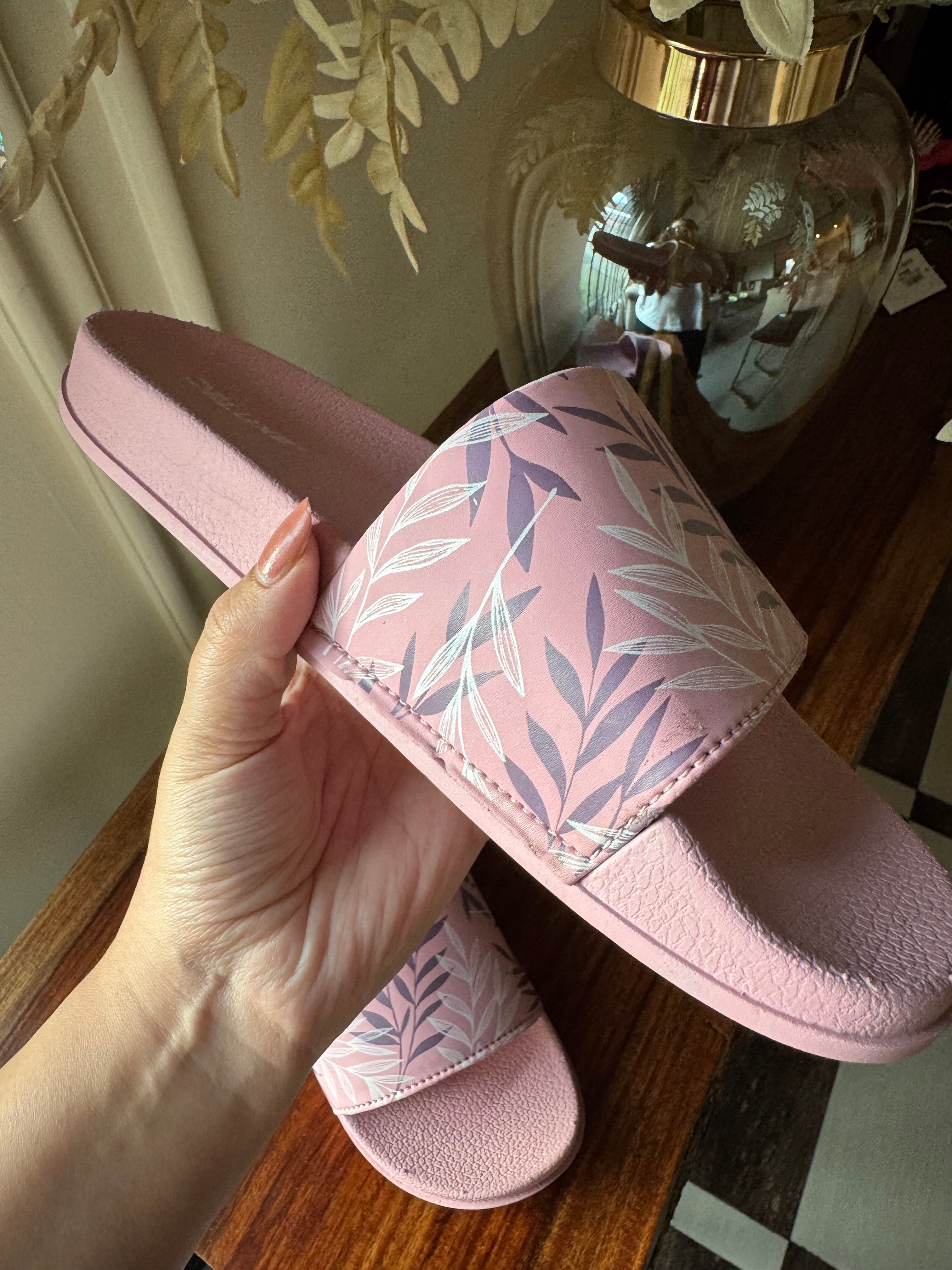 Soft Baby Pink Beach Slides